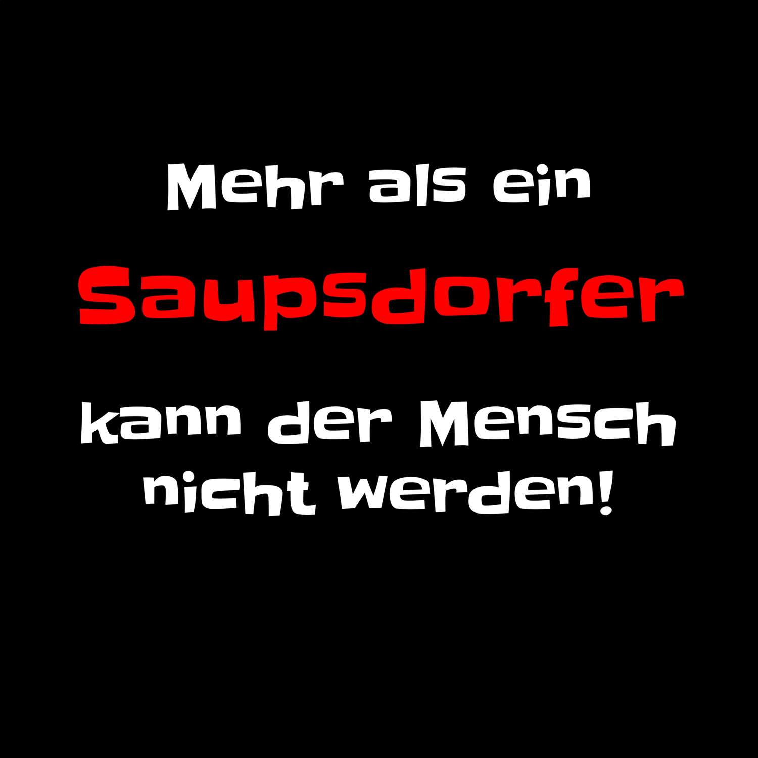 Saupsdorf T-Shirt »Mehr als ein«