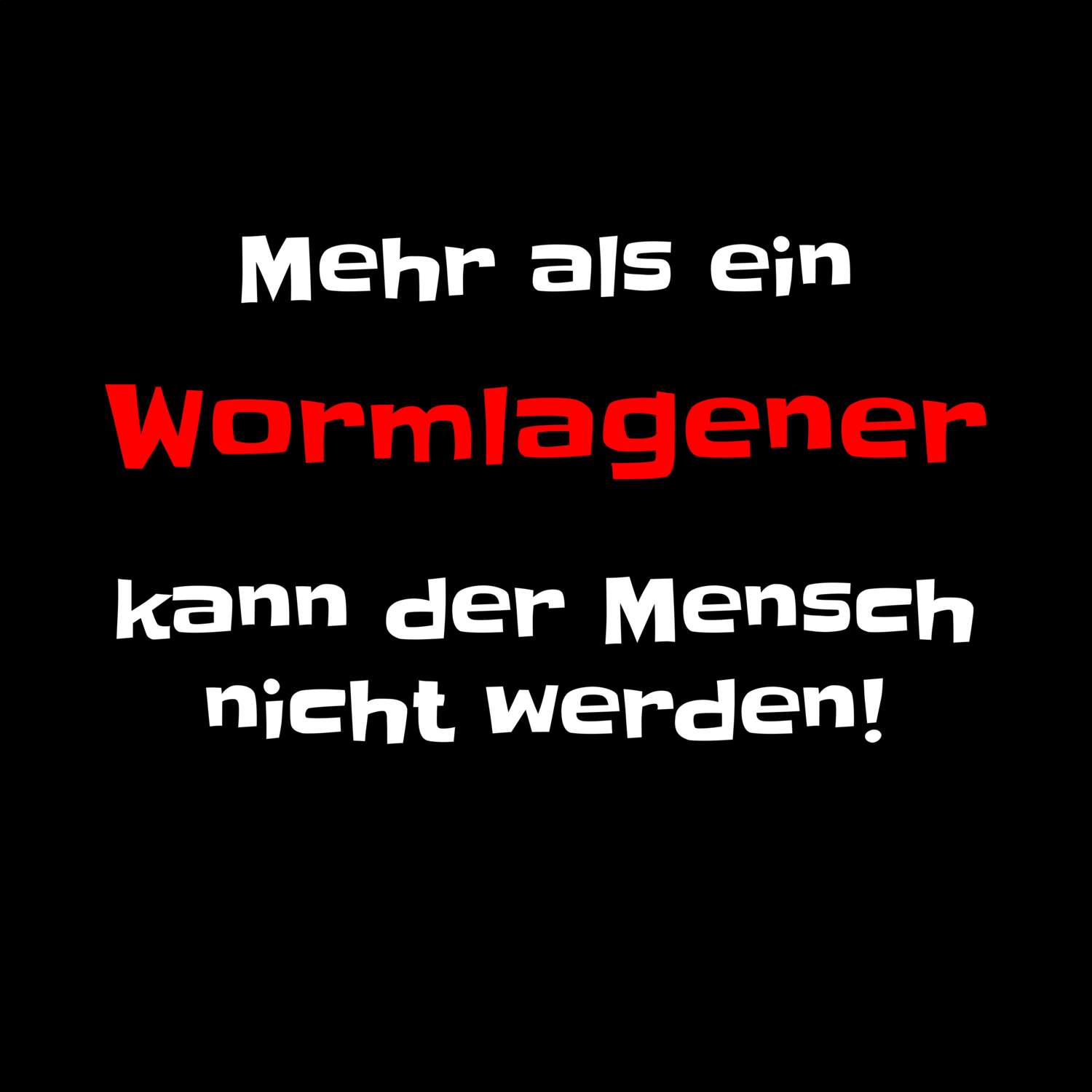 Wormlage T-Shirt »Mehr als ein«