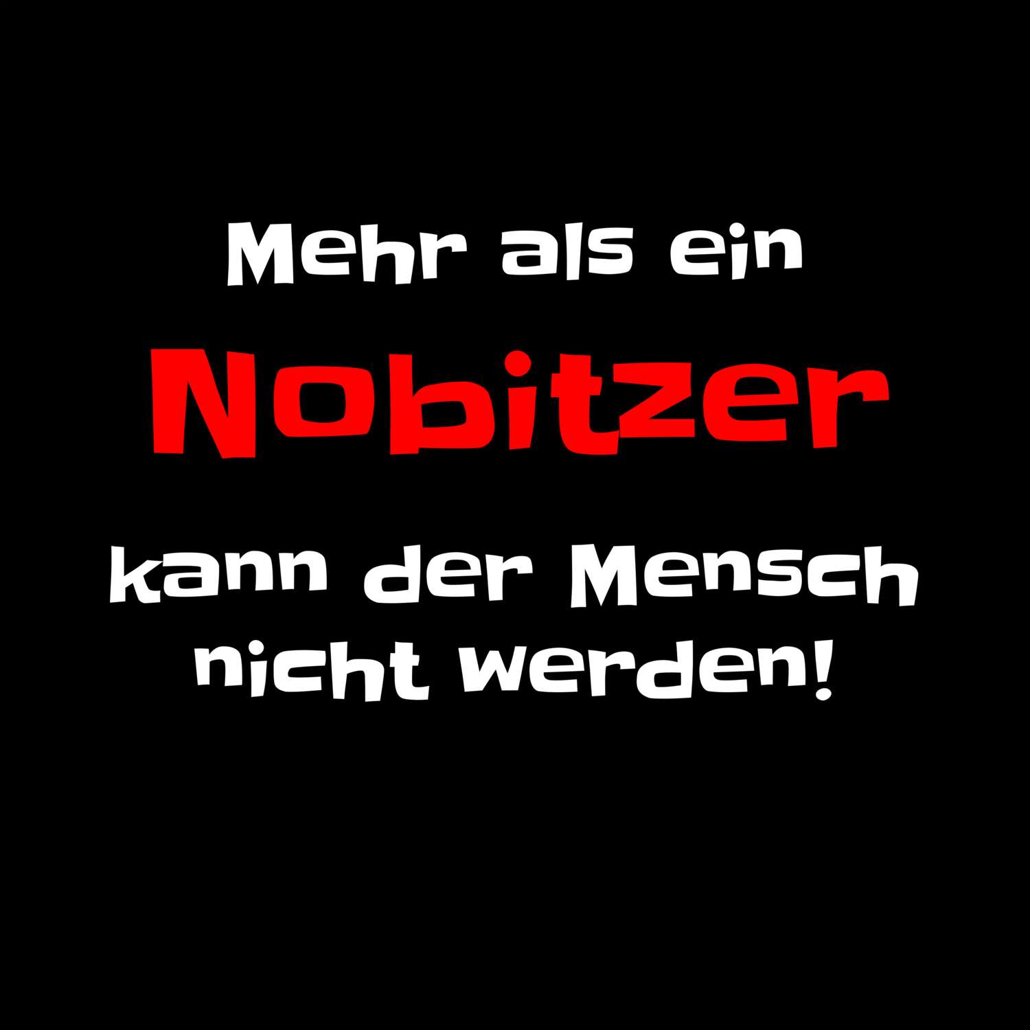 Nobitz T-Shirt »Mehr als ein«