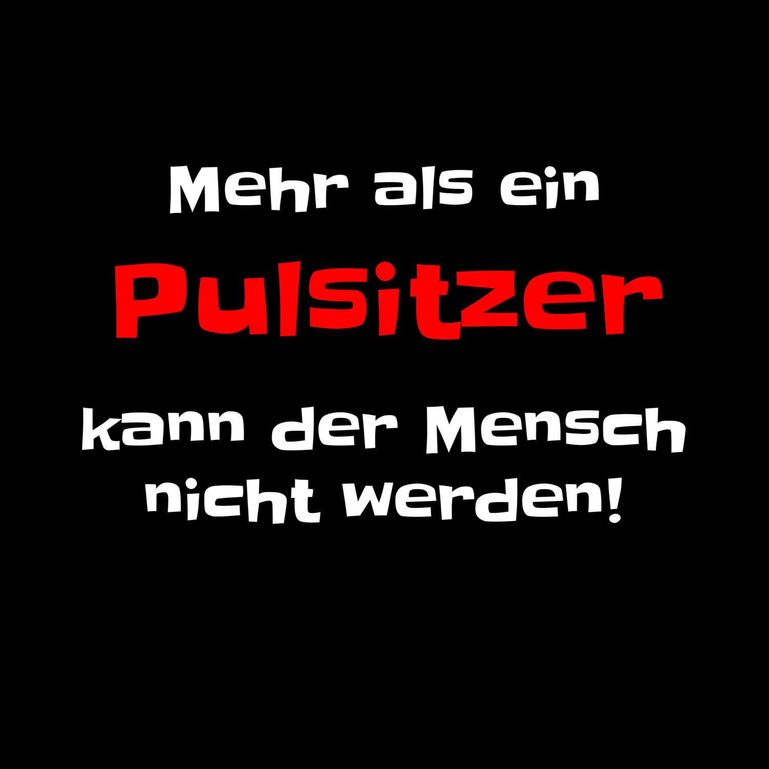 Pulsitz T-Shirt »Mehr als ein«