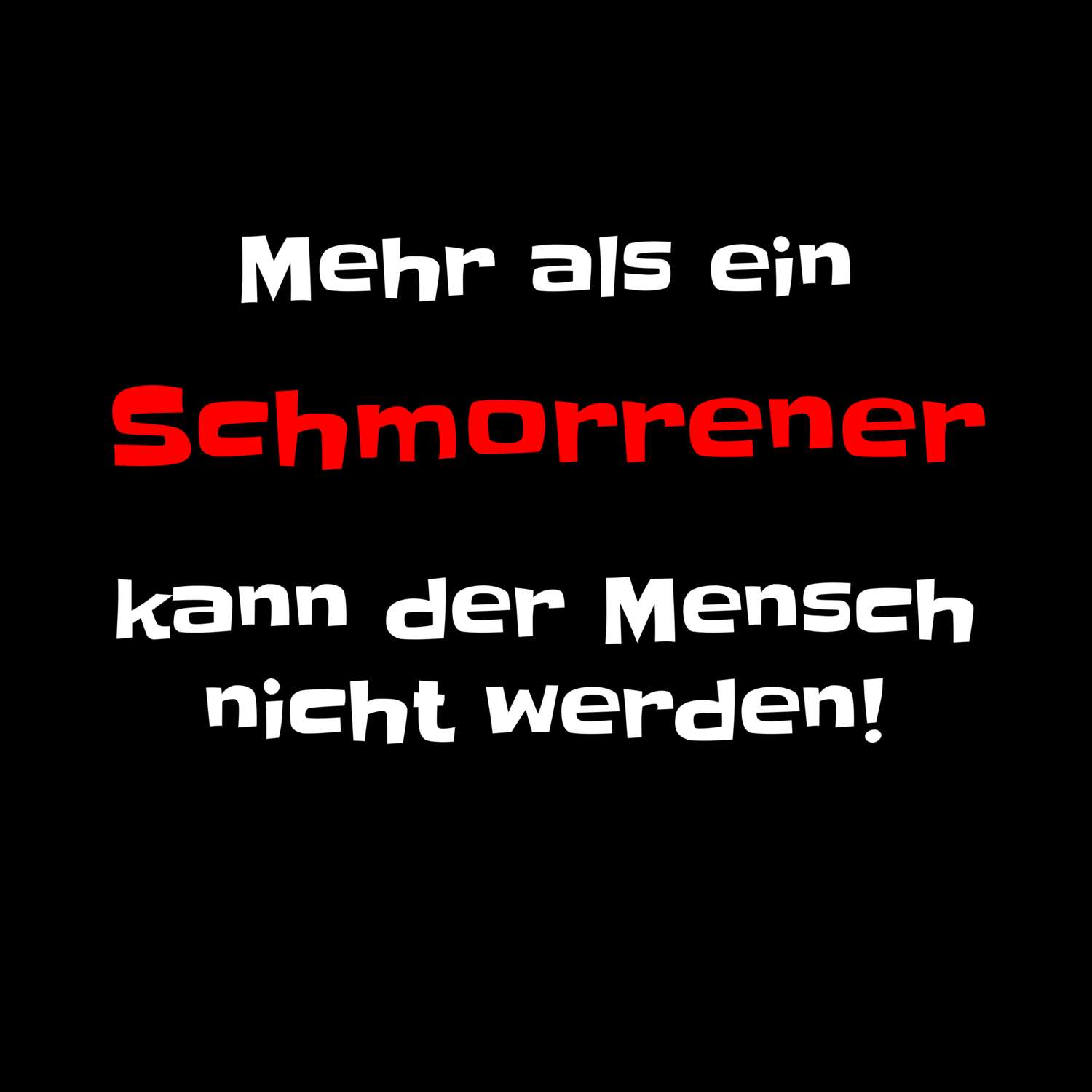 Schmorren T-Shirt »Mehr als ein«