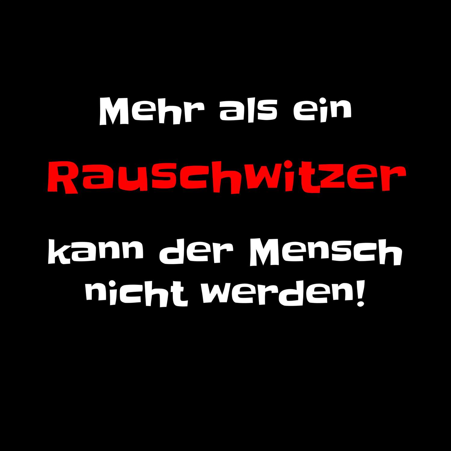 Rauschwitz T-Shirt »Mehr als ein«