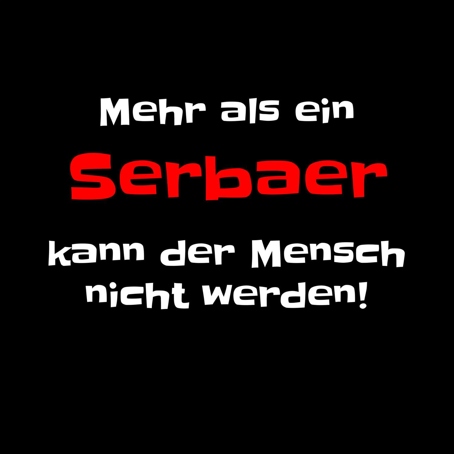 Serba T-Shirt »Mehr als ein«