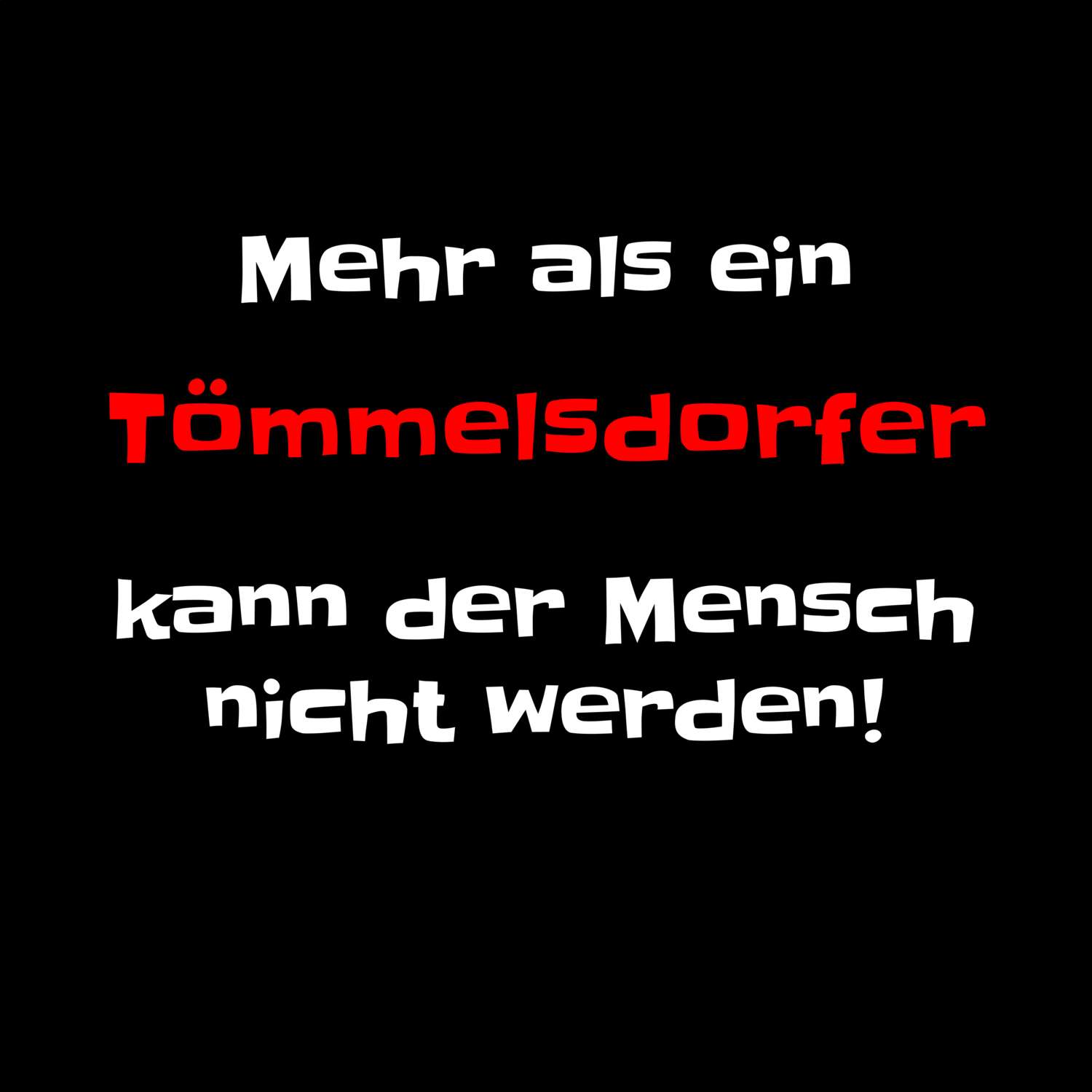 Tömmelsdorf T-Shirt »Mehr als ein«