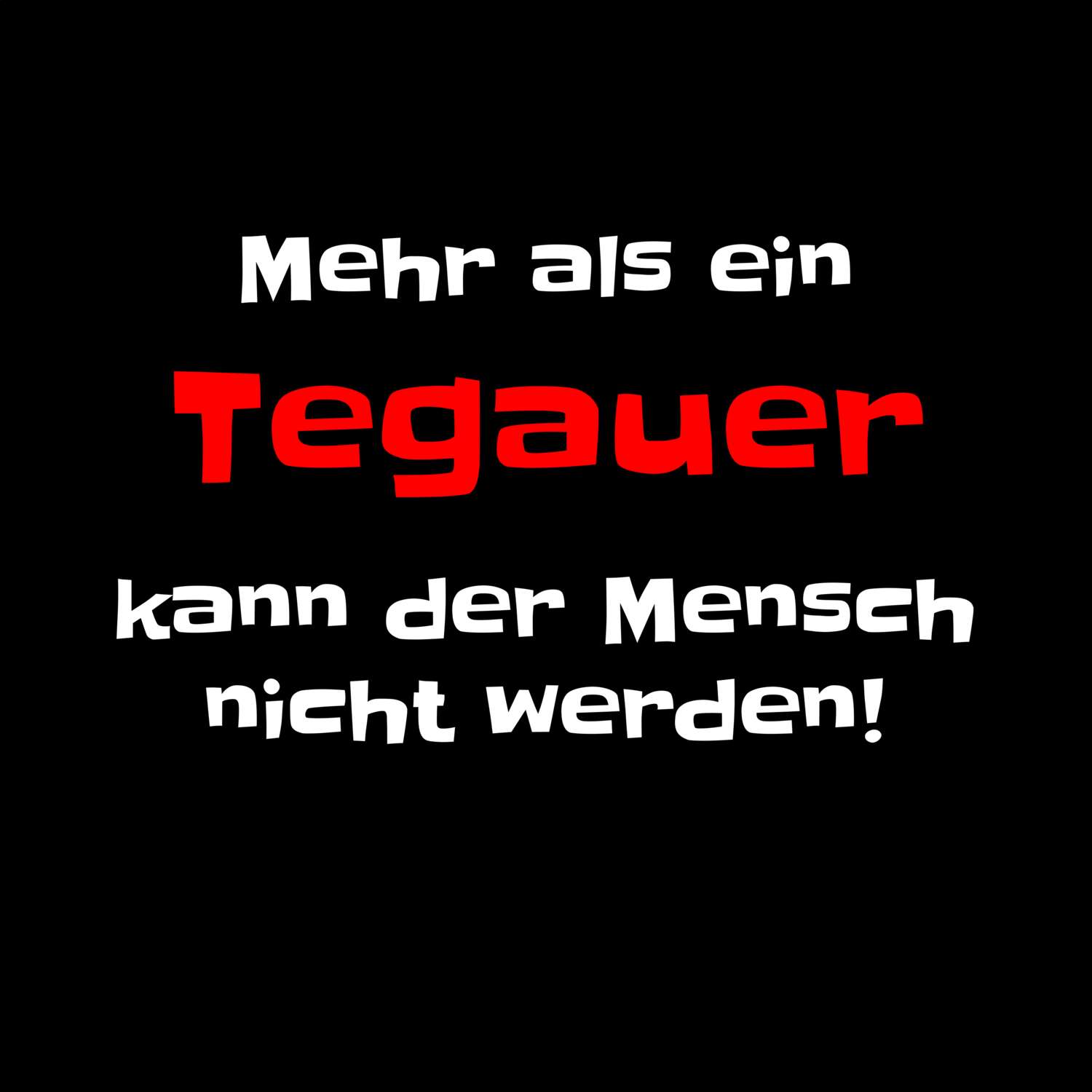 Tegau T-Shirt »Mehr als ein«