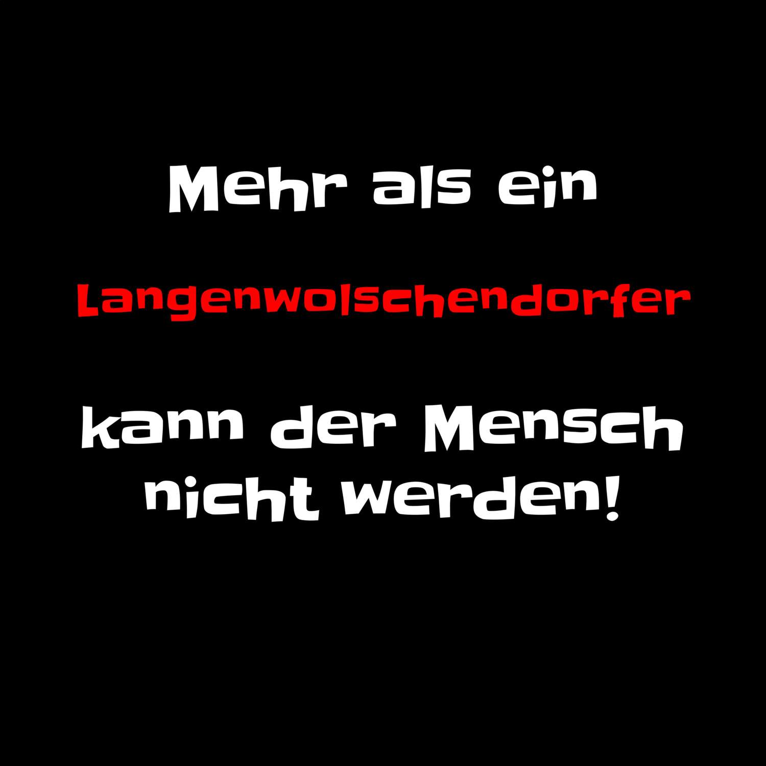 Langenwolschendorf T-Shirt »Mehr als ein«