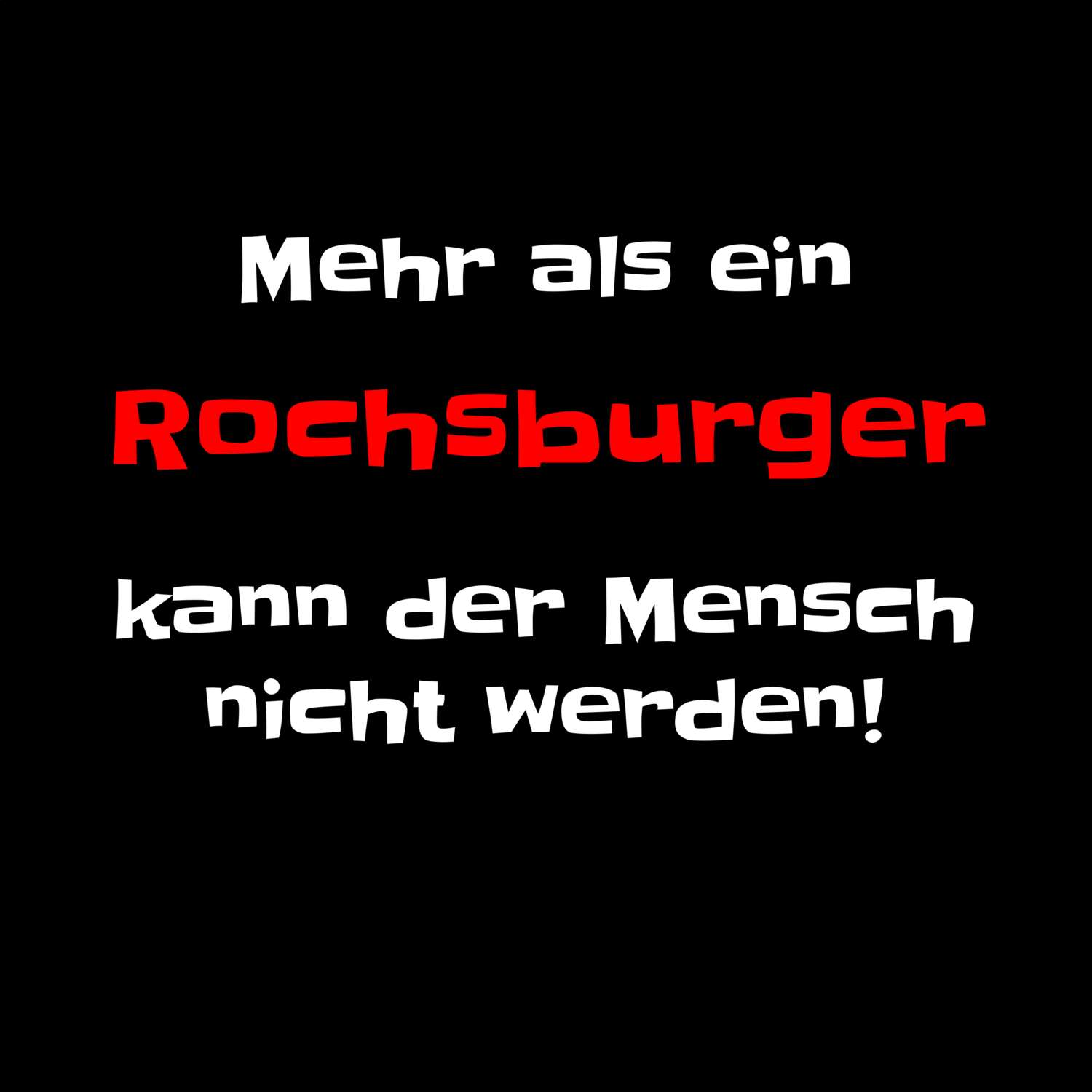 Rochsburg T-Shirt »Mehr als ein«