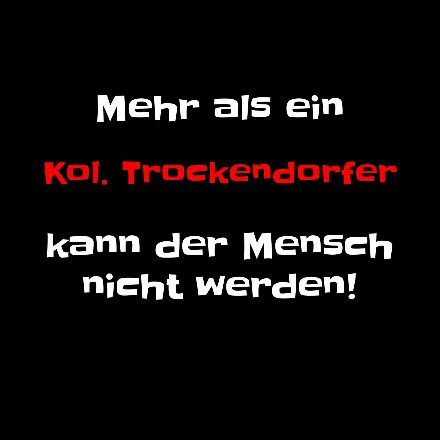 Kol. Trockendorf T-Shirt »Mehr als ein«