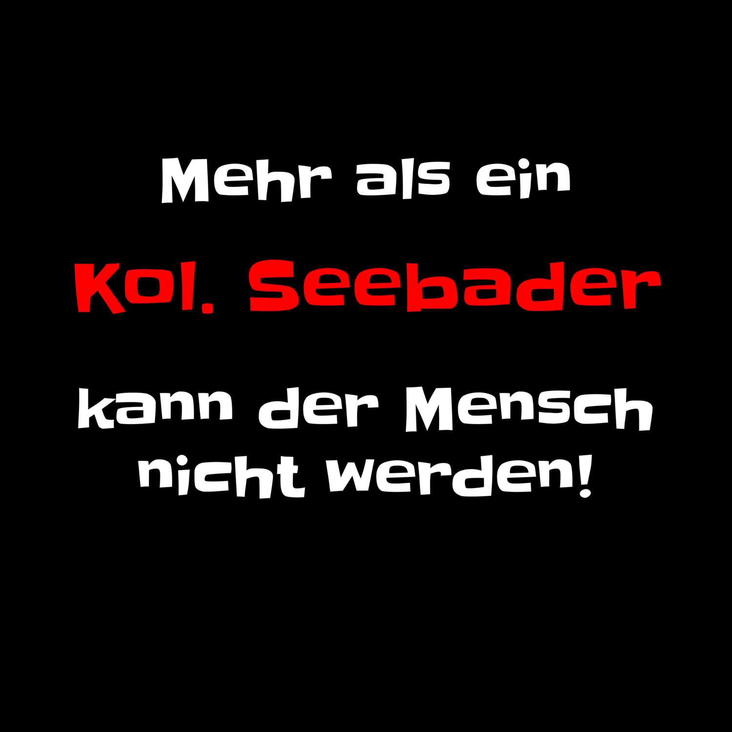 Kol. Seebad T-Shirt »Mehr als ein«