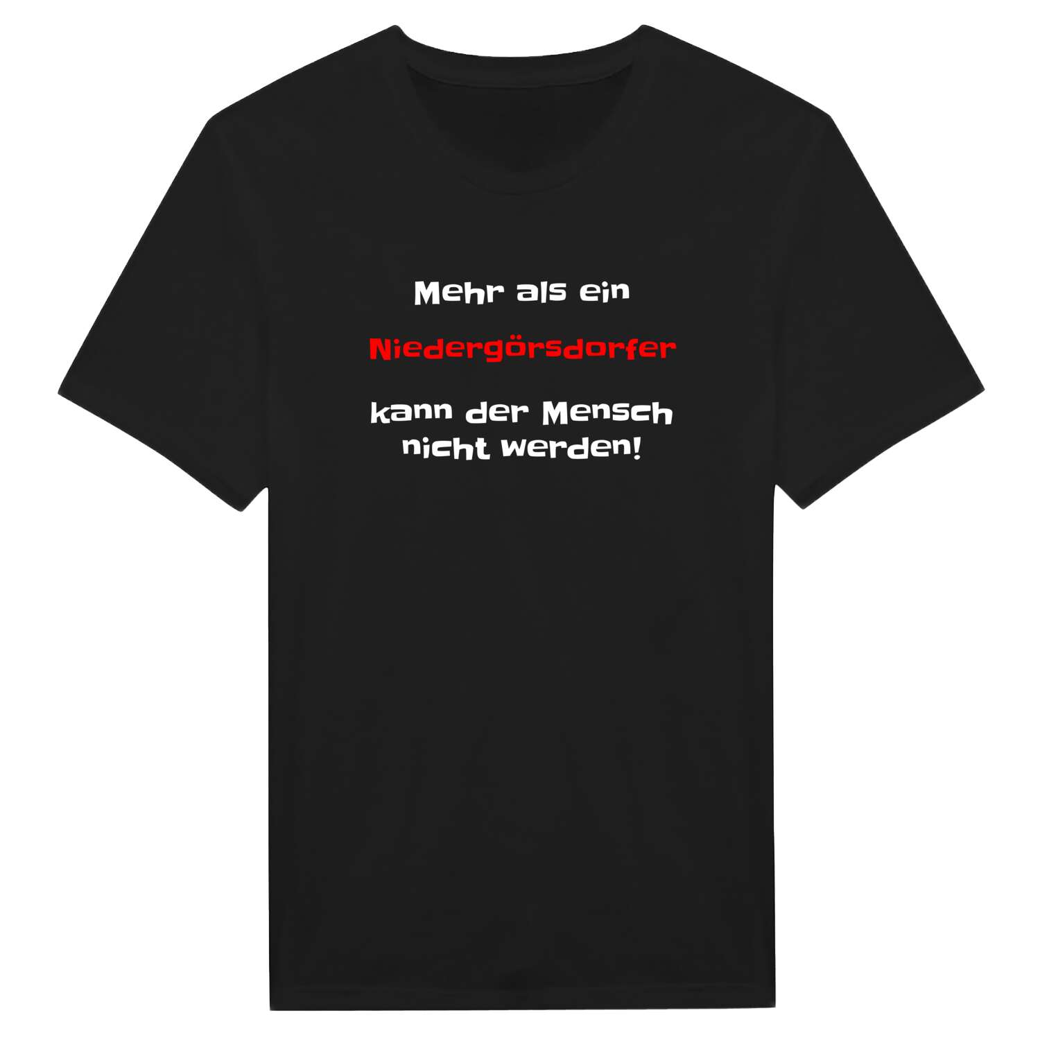 Niedergörsdorf T-Shirt »Mehr als ein«