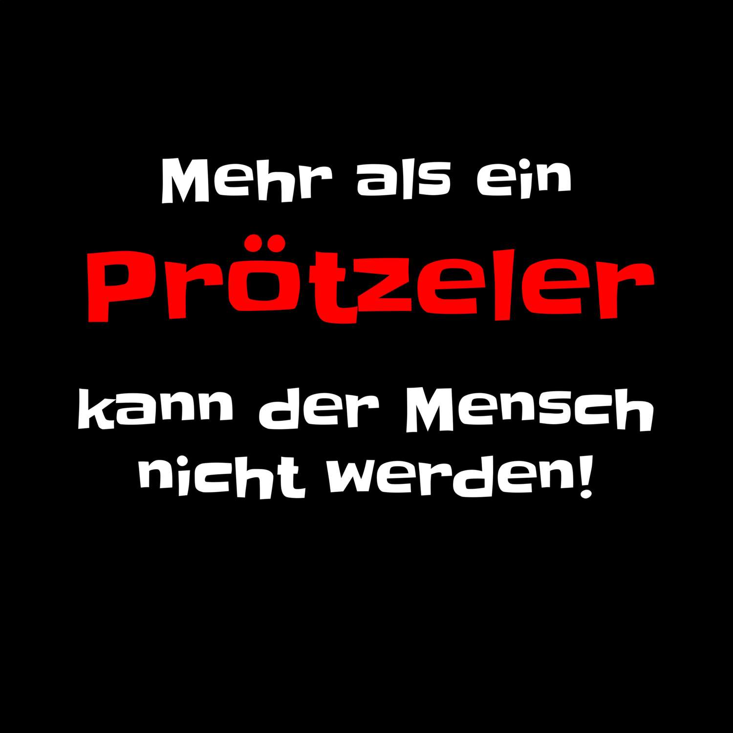 Prötzel T-Shirt »Mehr als ein«