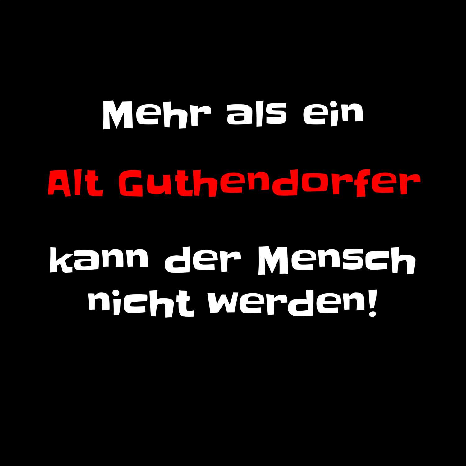 Alt Guthendorf T-Shirt »Mehr als ein«