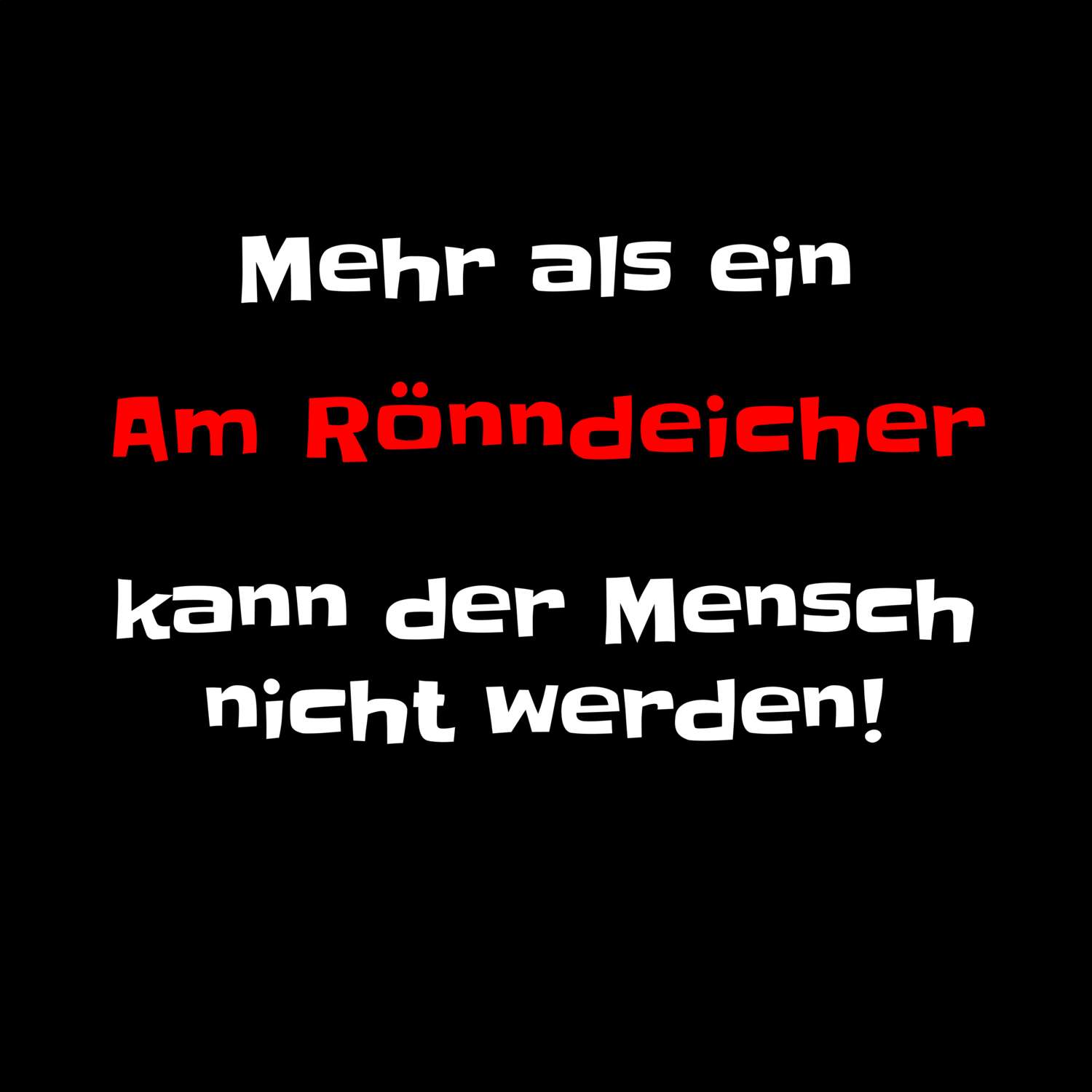 Am Rönndeich T-Shirt »Mehr als ein«