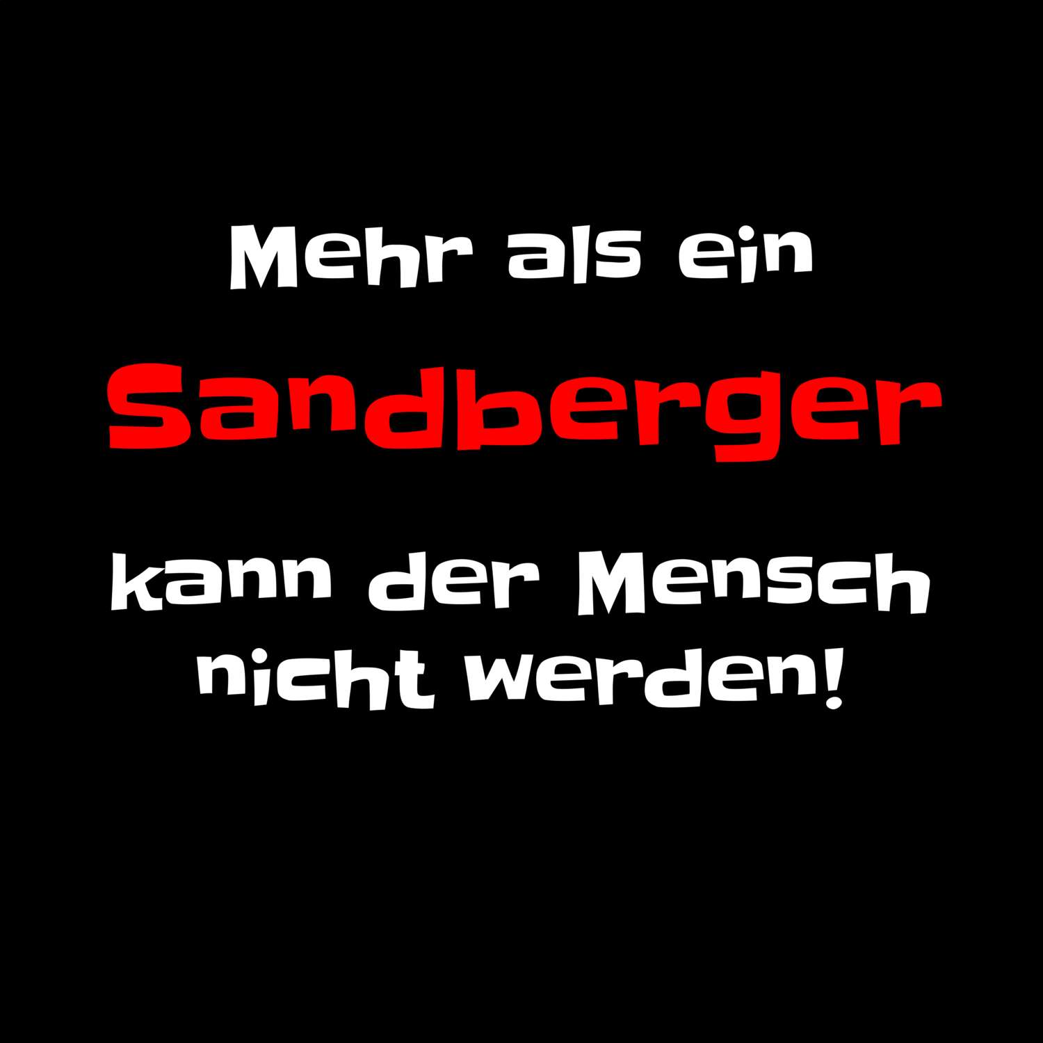 Sandberg T-Shirt »Mehr als ein«