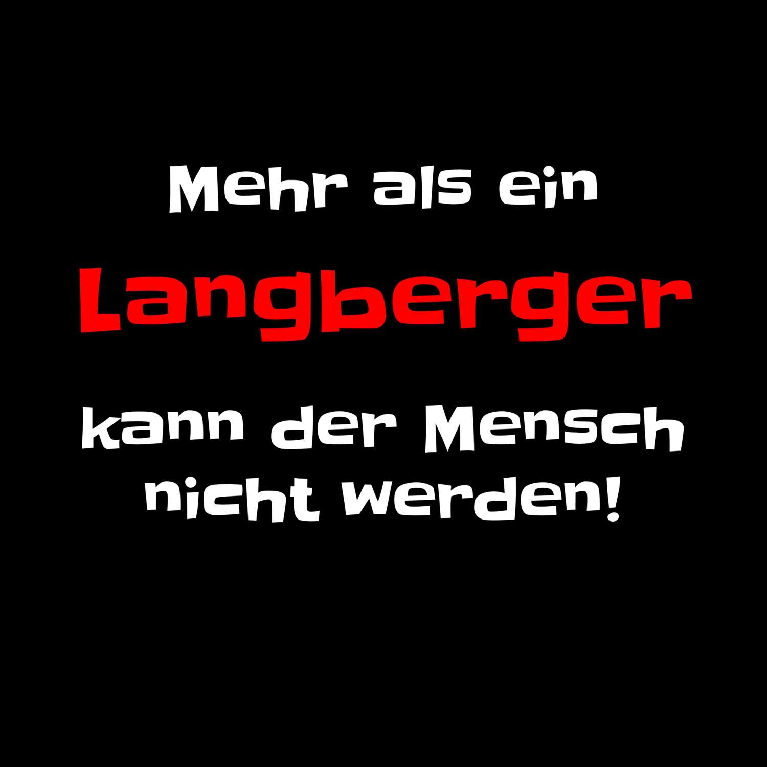 Langberg T-Shirt »Mehr als ein«