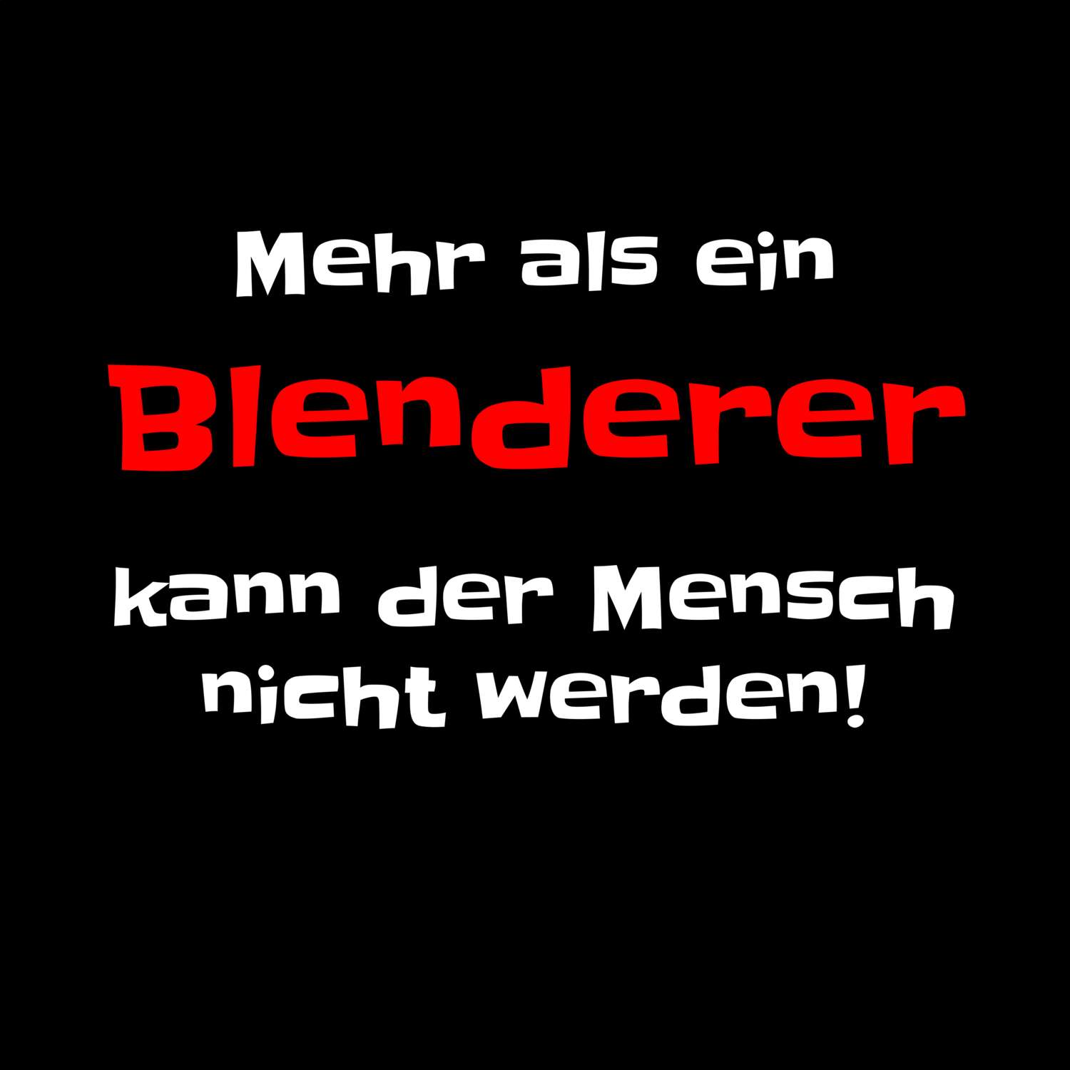 Blender T-Shirt »Mehr als ein«