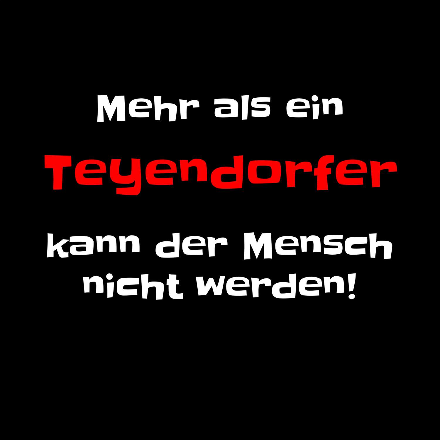 Teyendorf T-Shirt »Mehr als ein«