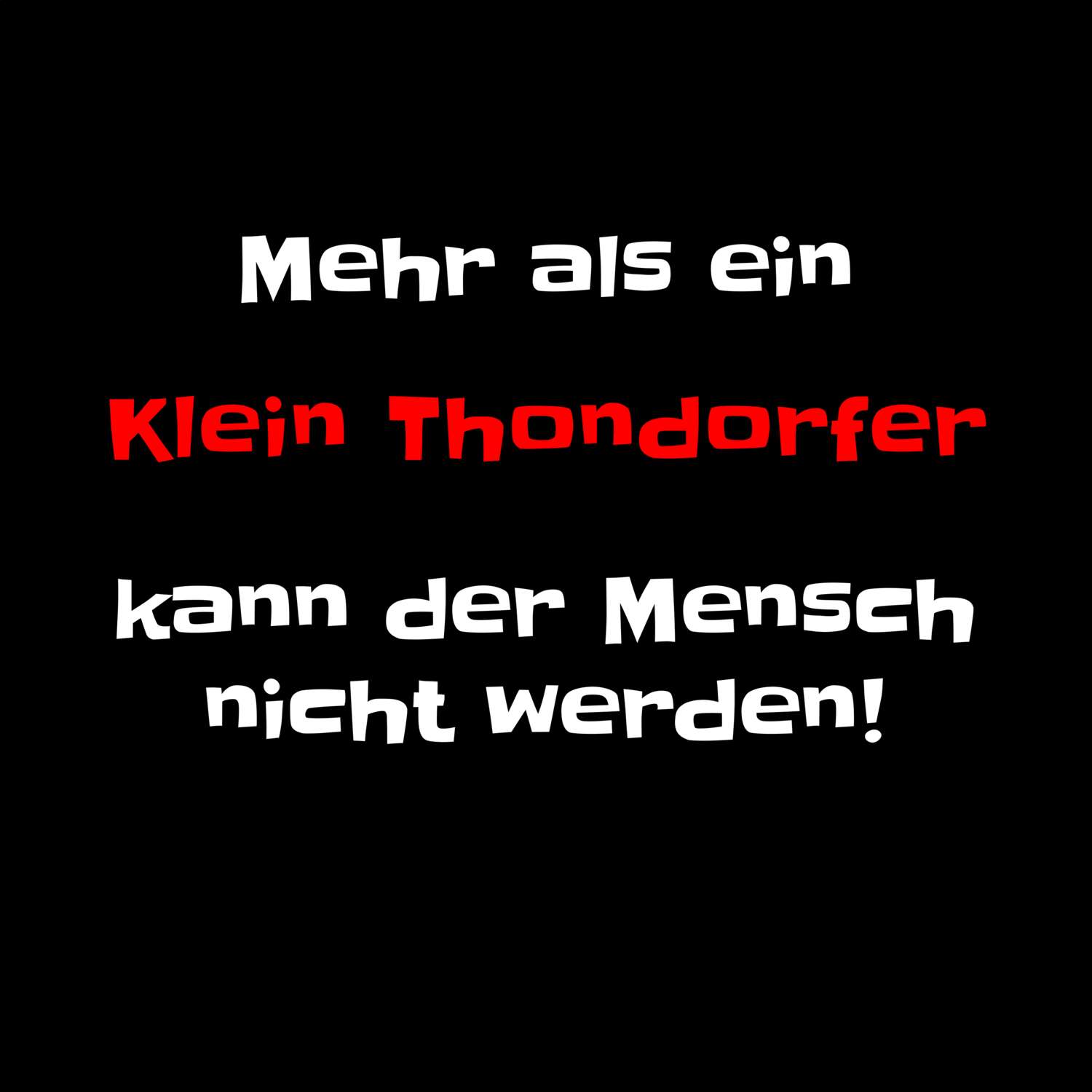 Klein Thondorf T-Shirt »Mehr als ein«