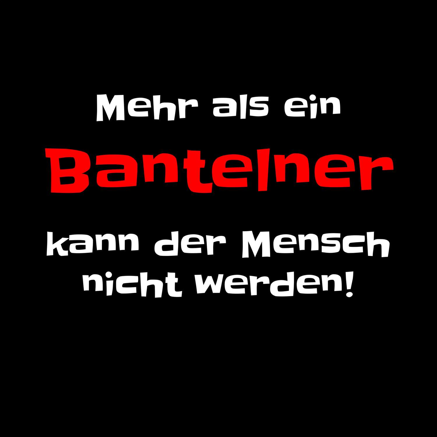 Banteln T-Shirt »Mehr als ein«