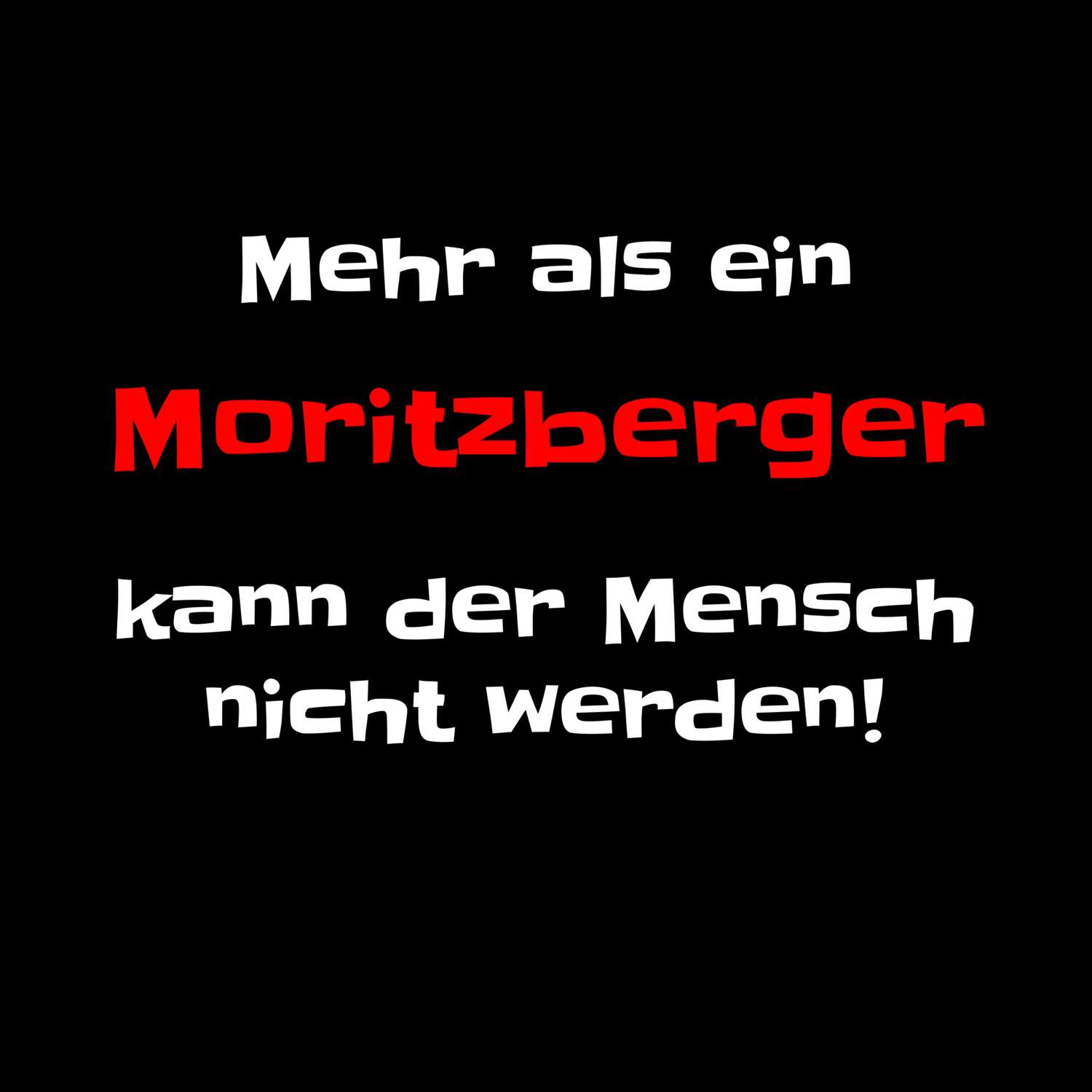 Moritzberg T-Shirt »Mehr als ein«