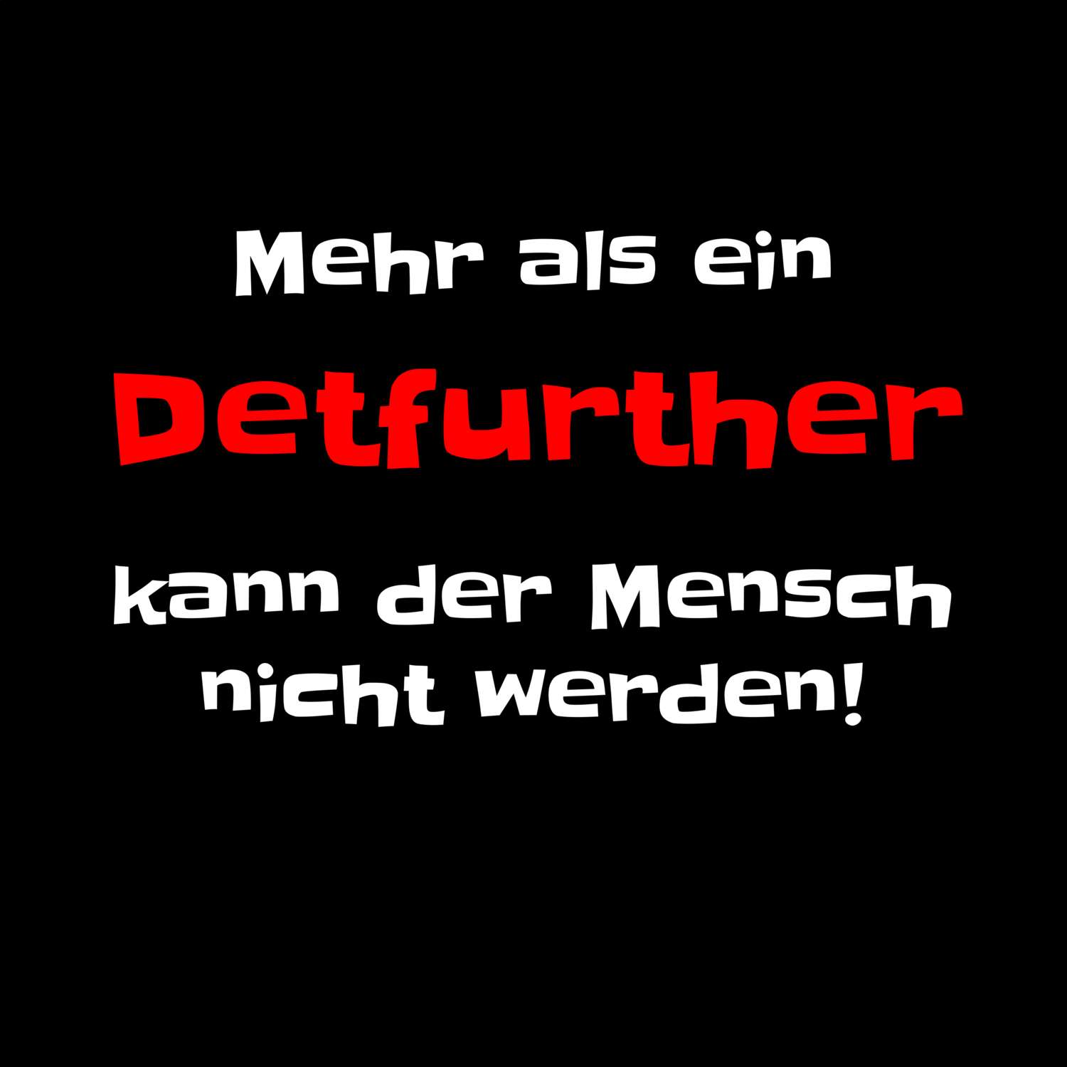 Detfurth T-Shirt »Mehr als ein«
