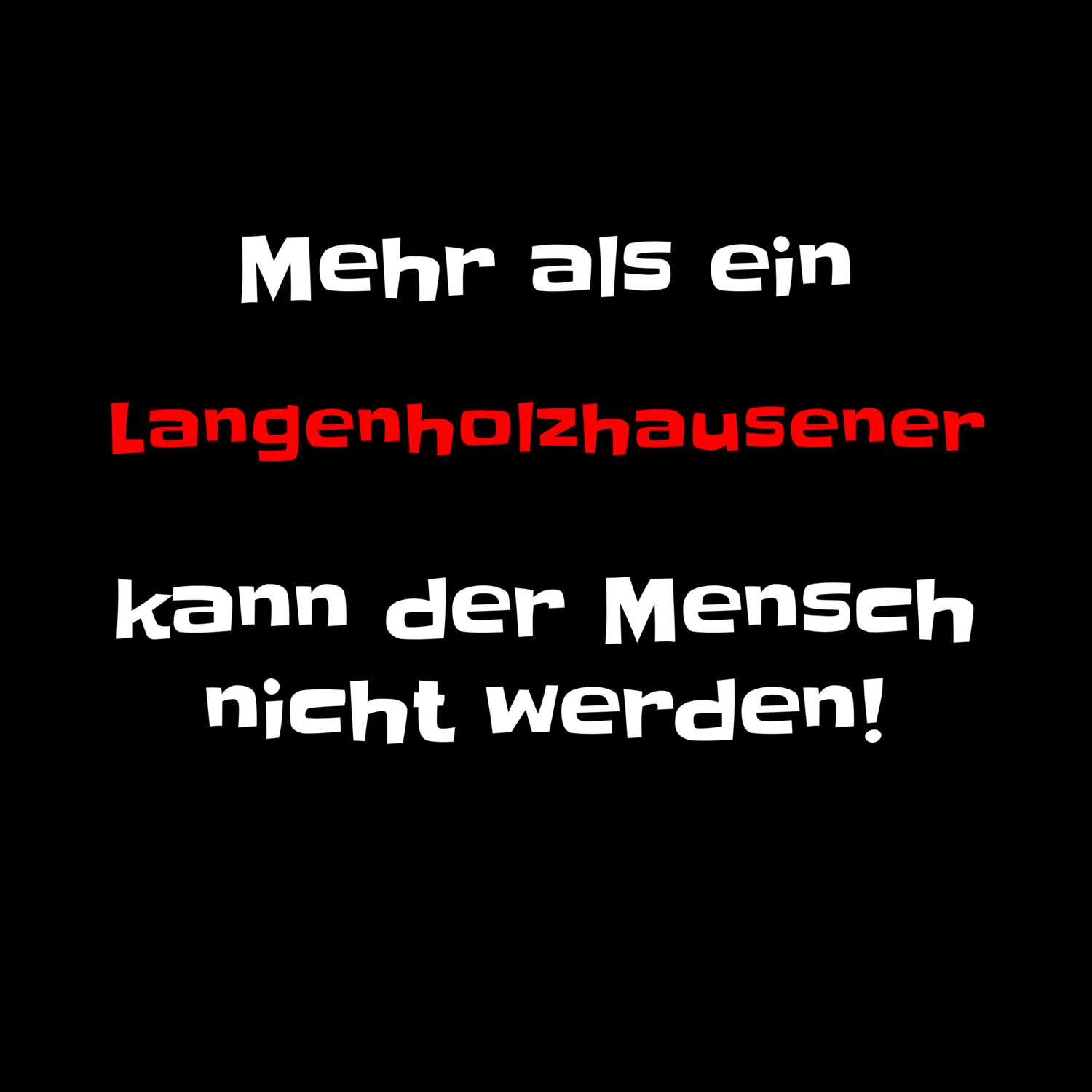 Langenholzhausen T-Shirt »Mehr als ein«