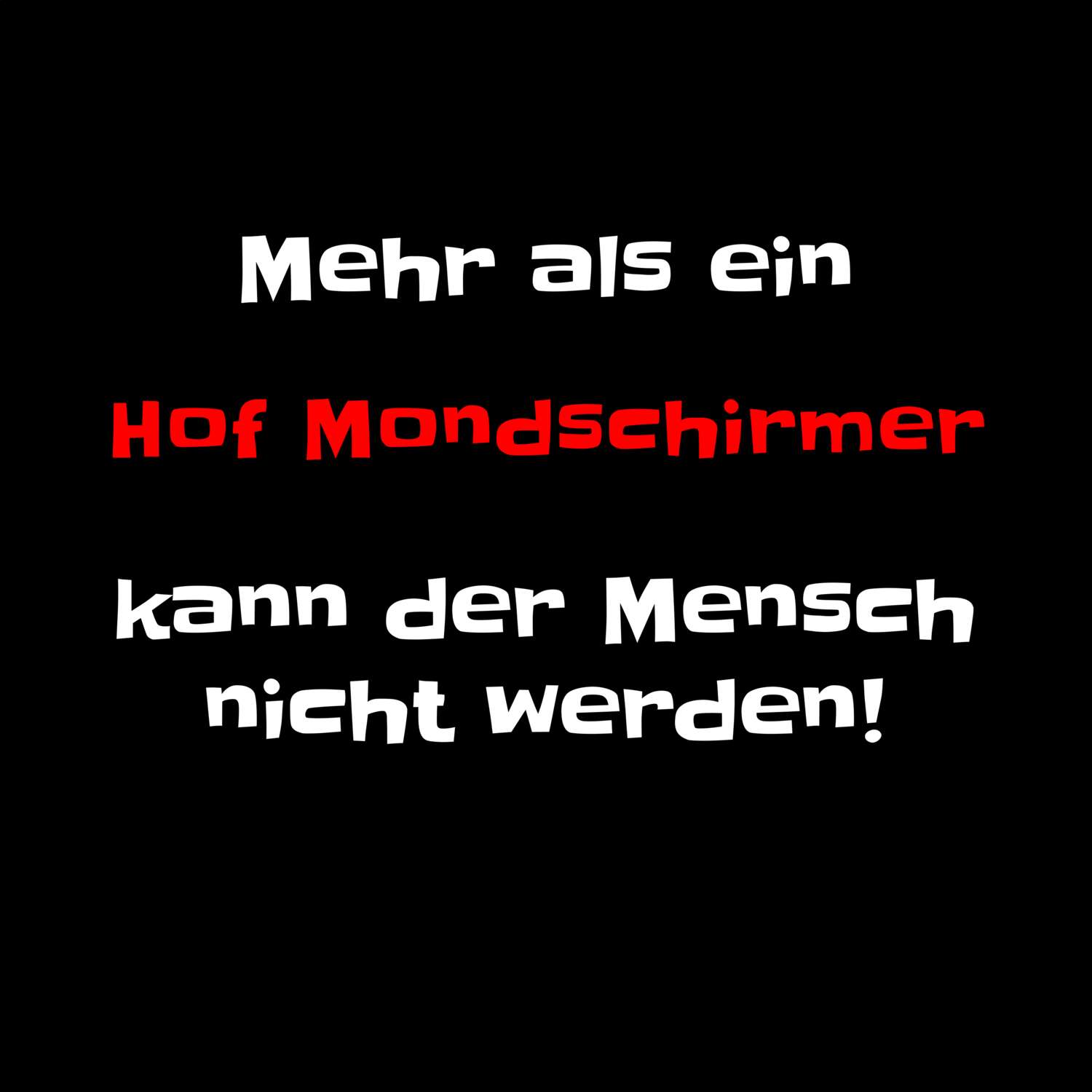 Hof Mondschirm T-Shirt »Mehr als ein«