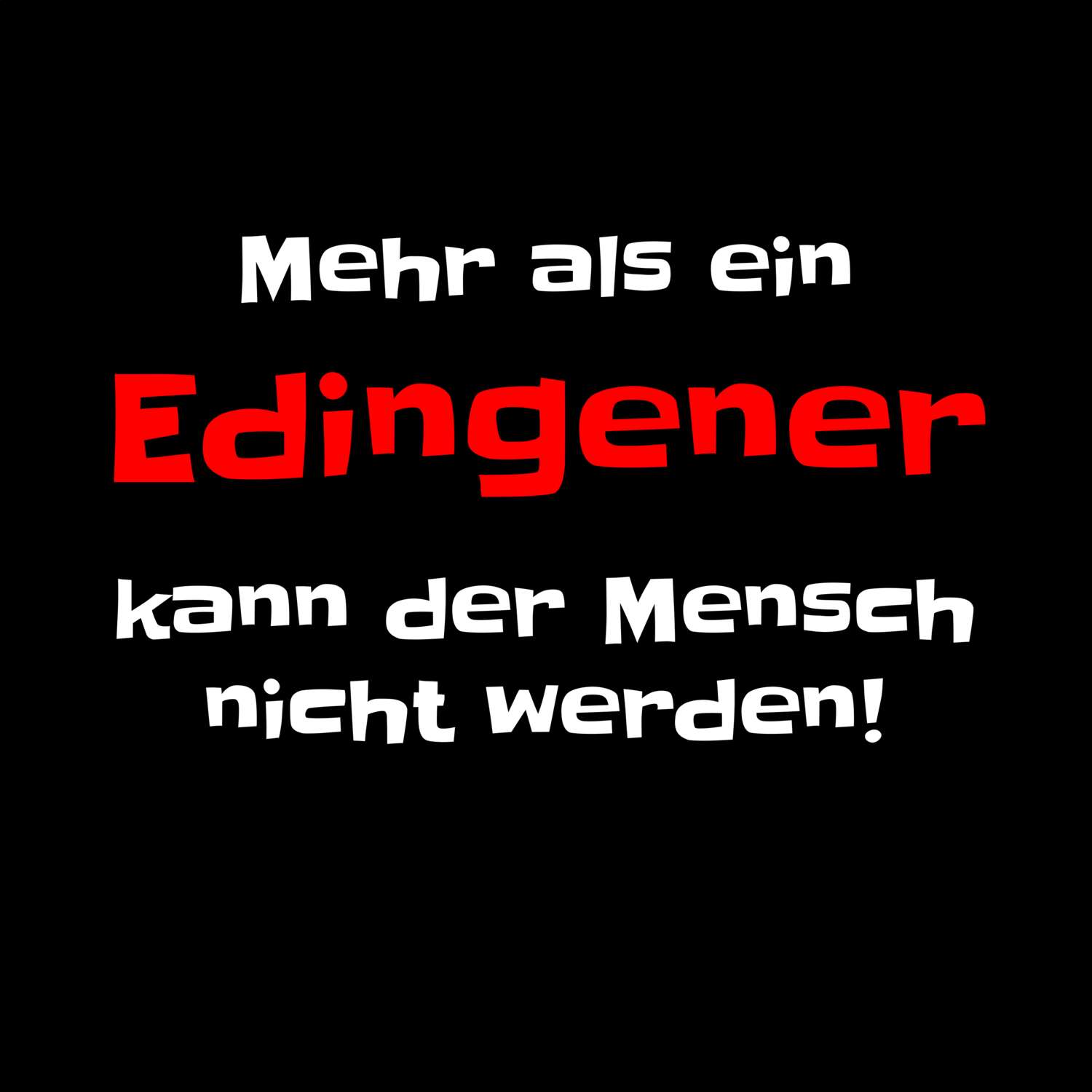 Edingen T-Shirt »Mehr als ein«