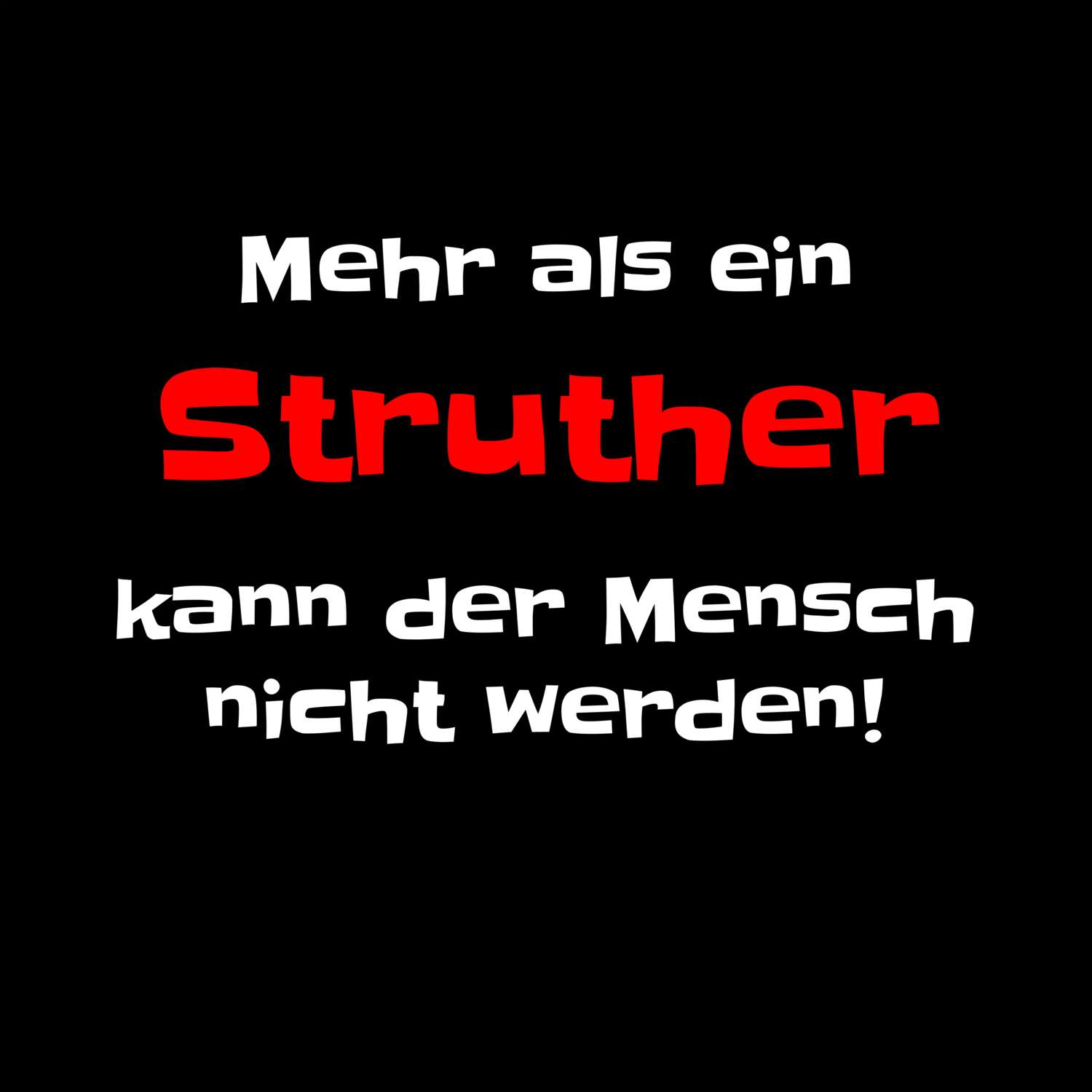 Struth T-Shirt »Mehr als ein«