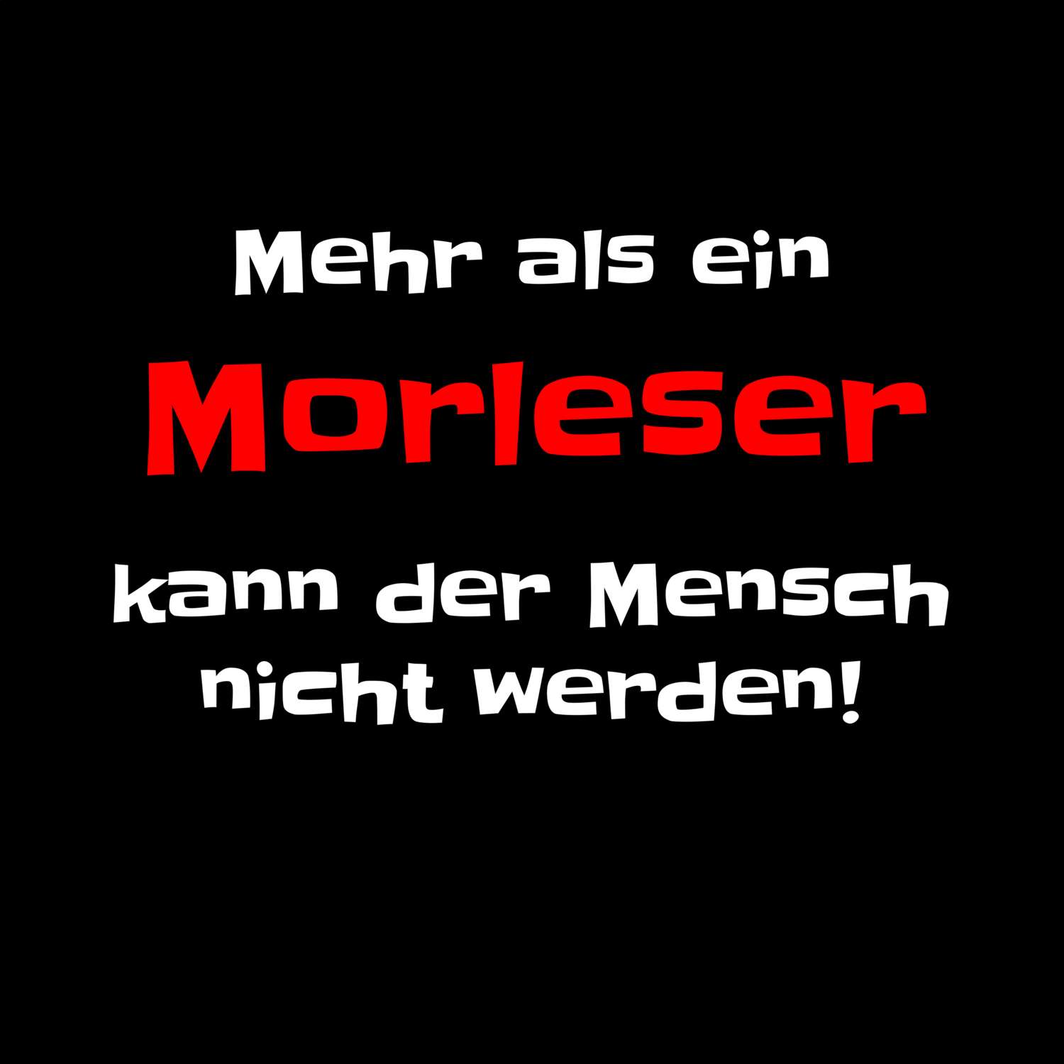 Morles T-Shirt »Mehr als ein«