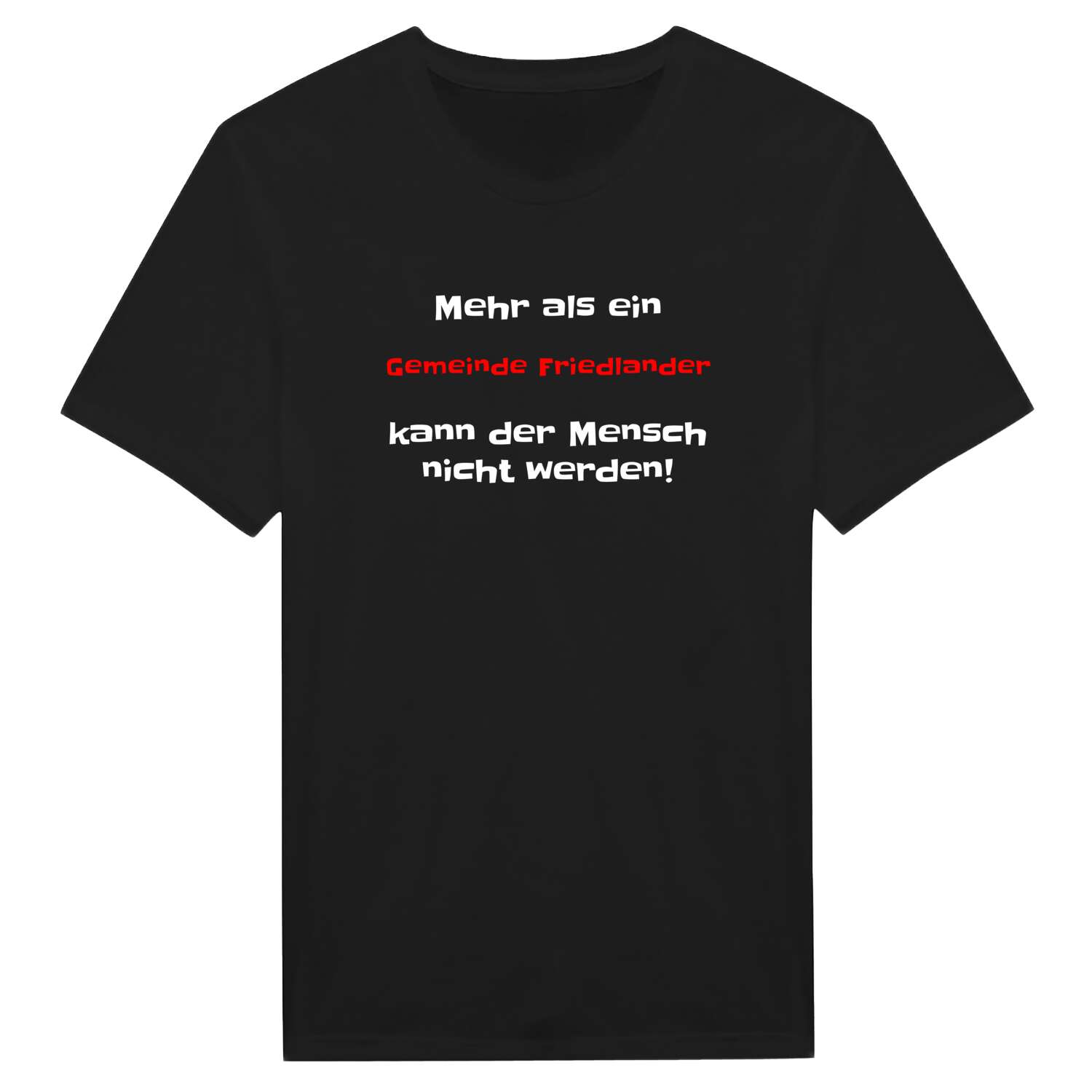 Gemeinde Friedland T-Shirt »Mehr als ein«