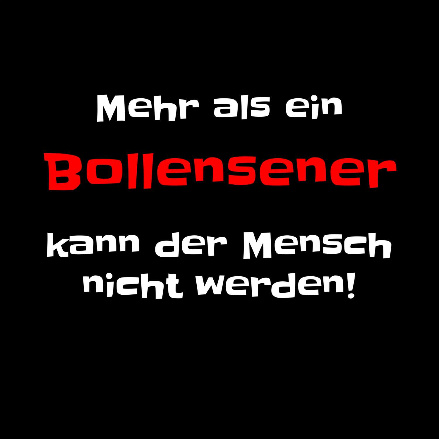 Bollensen T-Shirt »Mehr als ein«