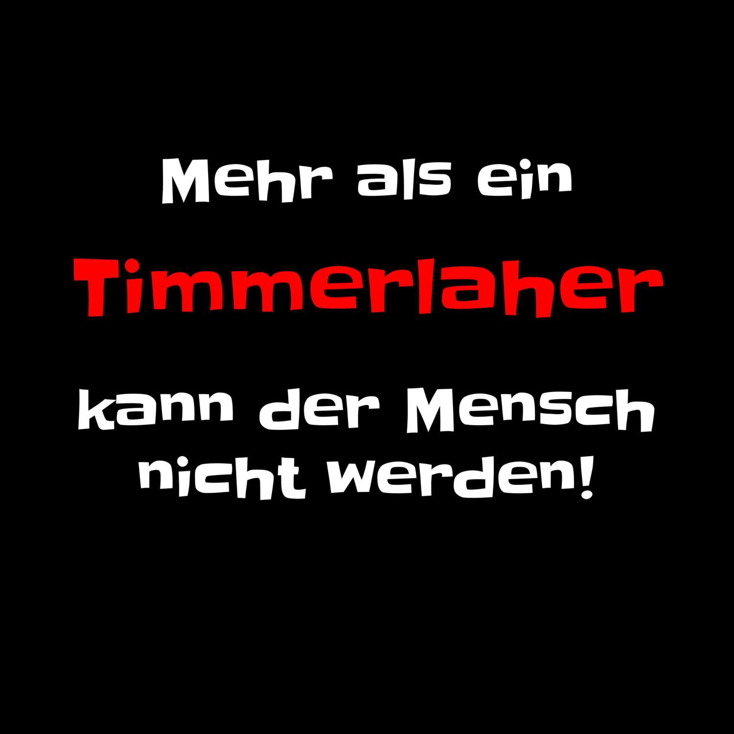 Timmerlah T-Shirt »Mehr als ein«