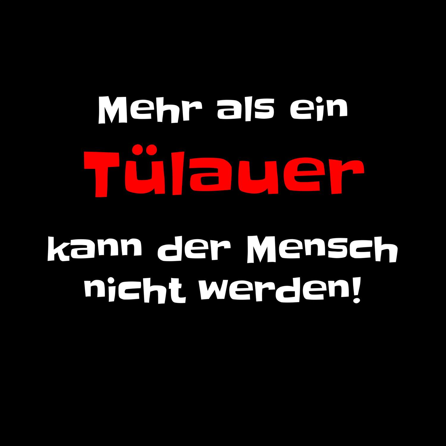 Tülau T-Shirt »Mehr als ein«