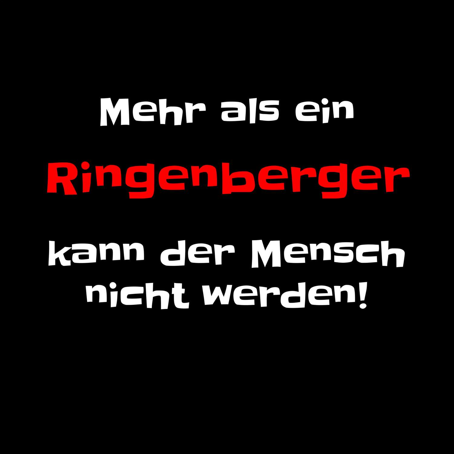 Ringenberg T-Shirt »Mehr als ein«