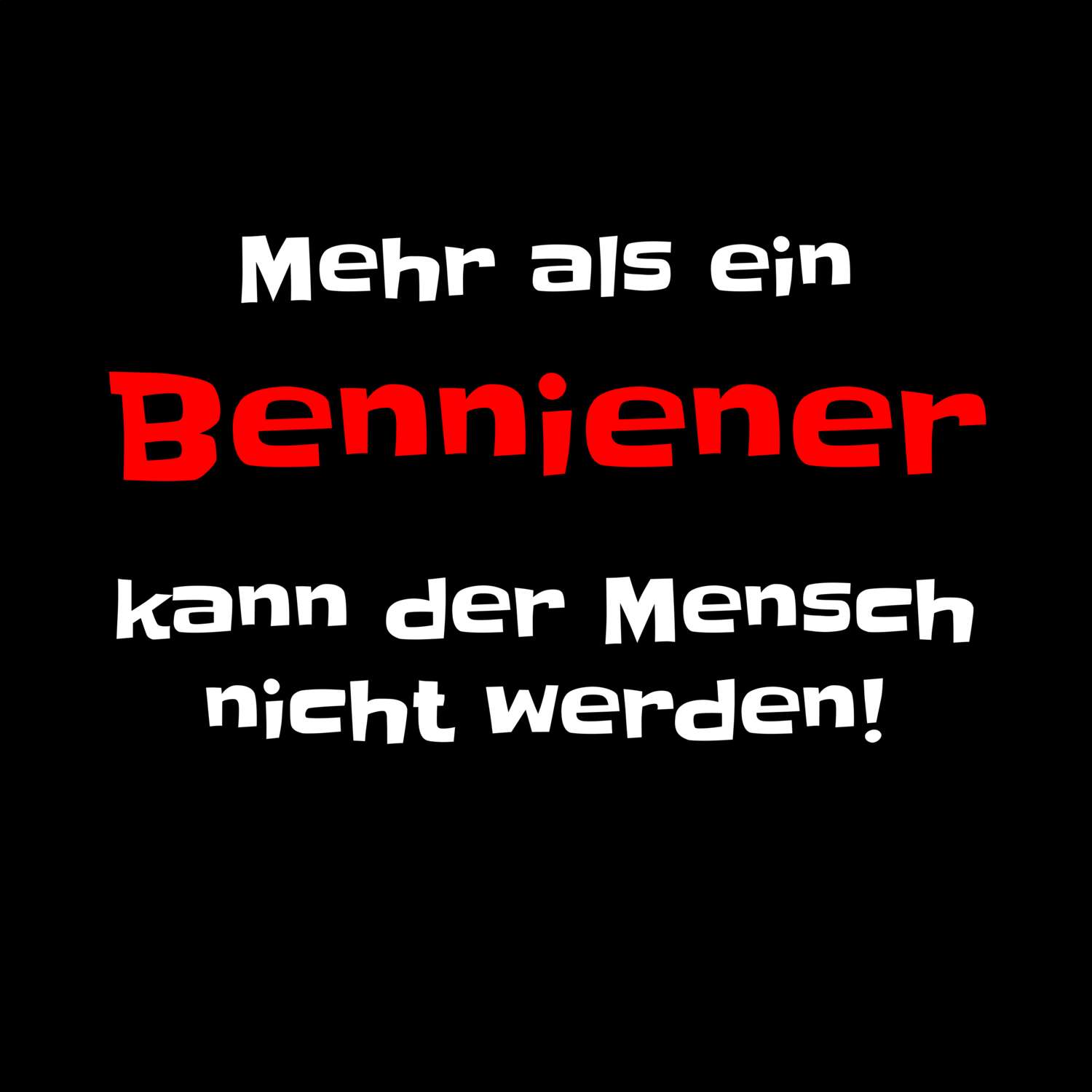 Bennien T-Shirt »Mehr als ein«