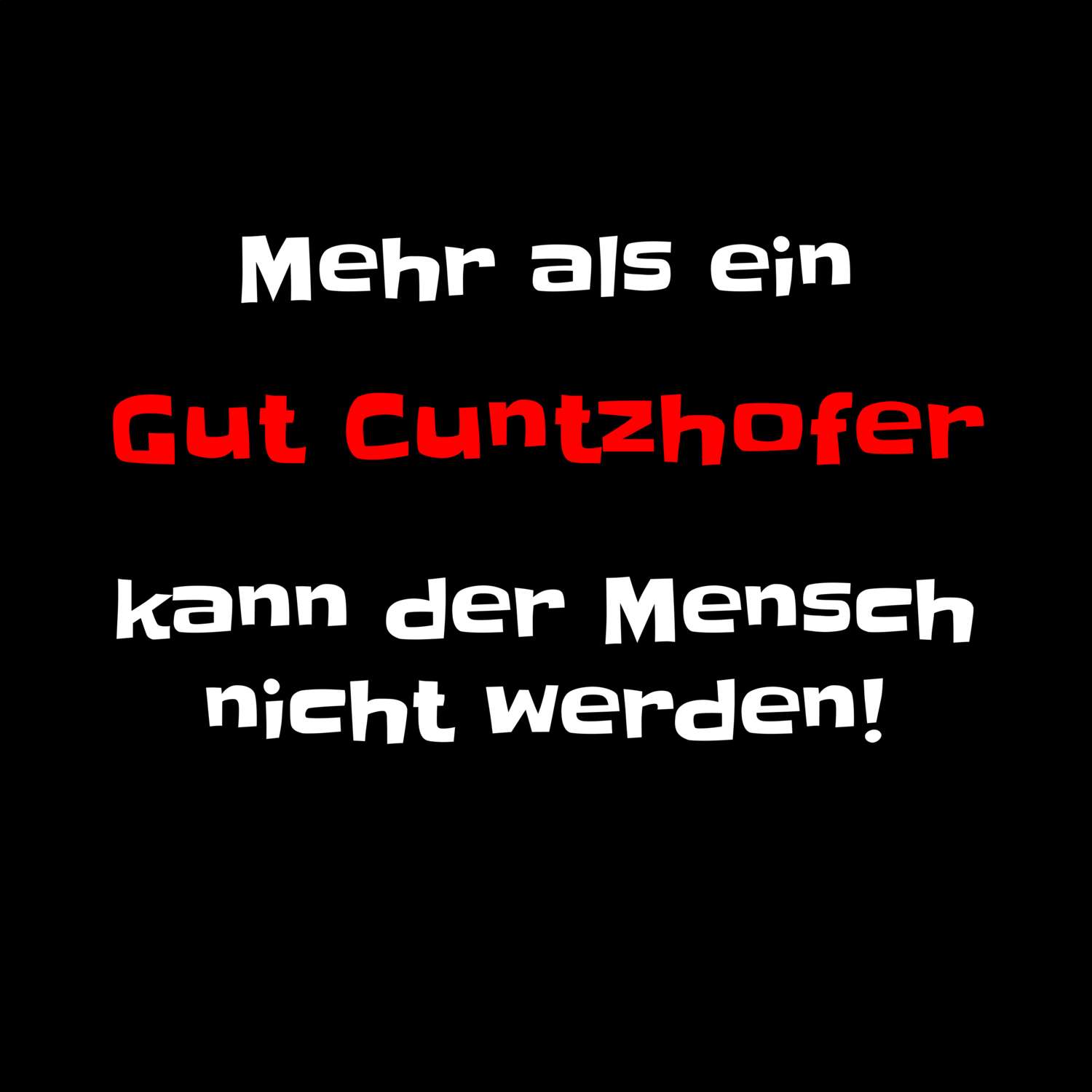 Gut Cuntzhof T-Shirt »Mehr als ein«