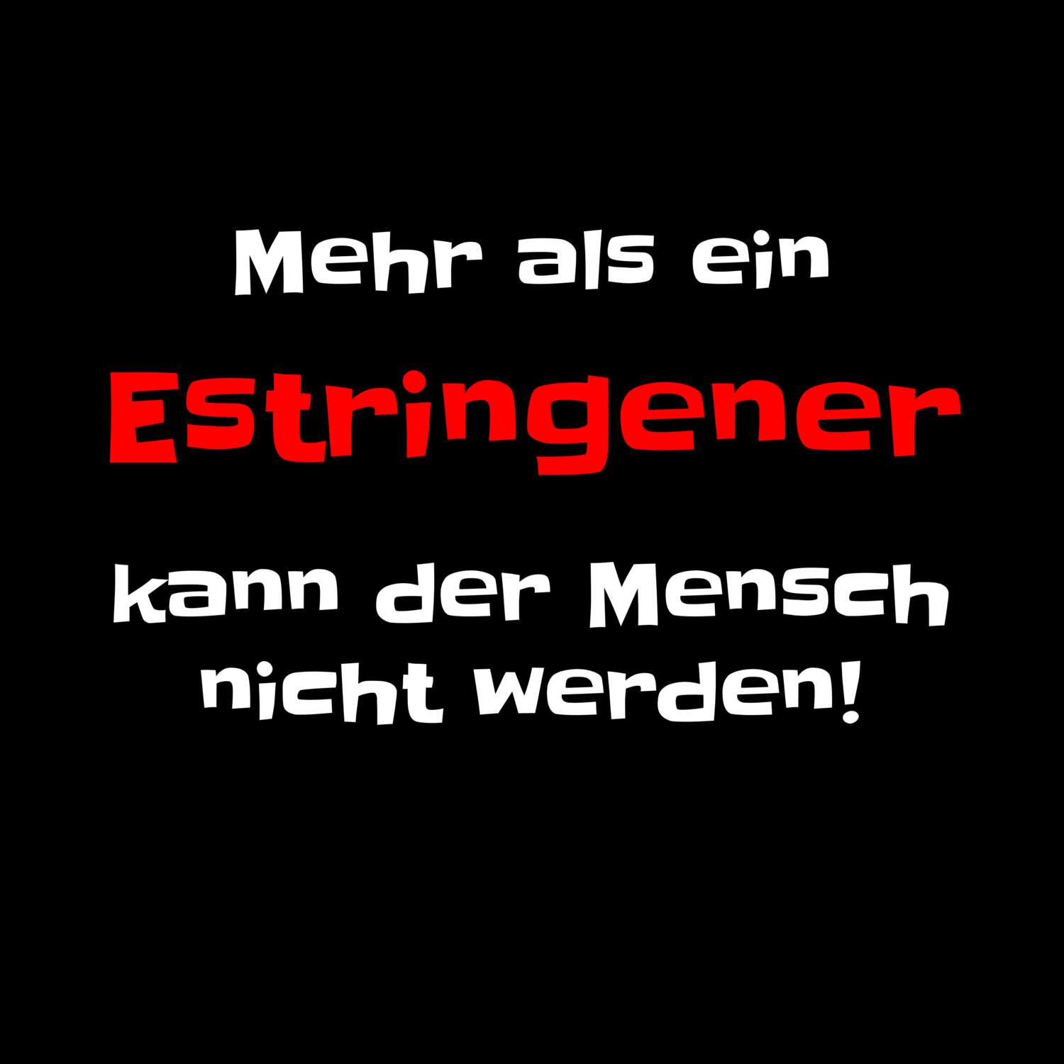 Estringen T-Shirt »Mehr als ein«