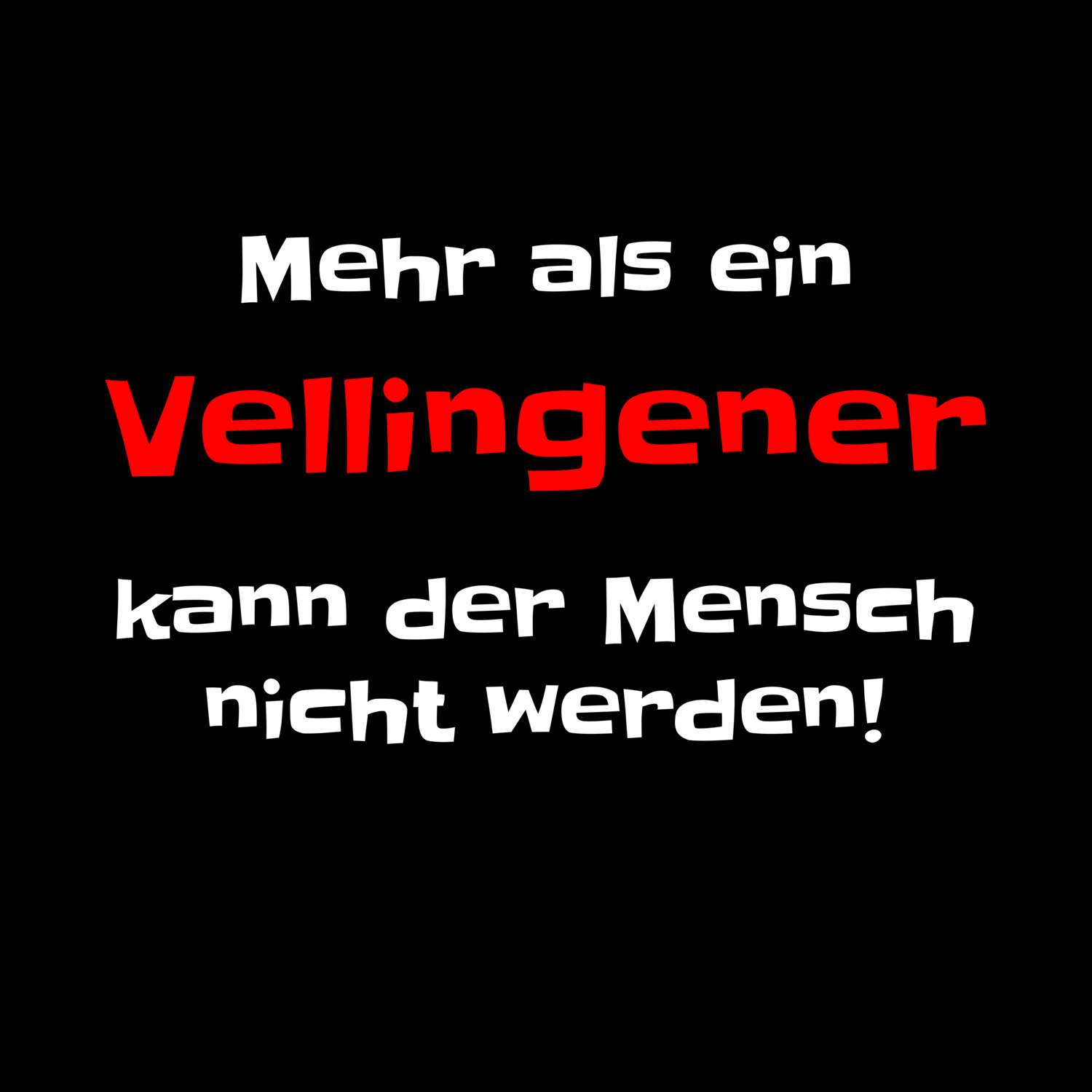 Vellingen T-Shirt »Mehr als ein«