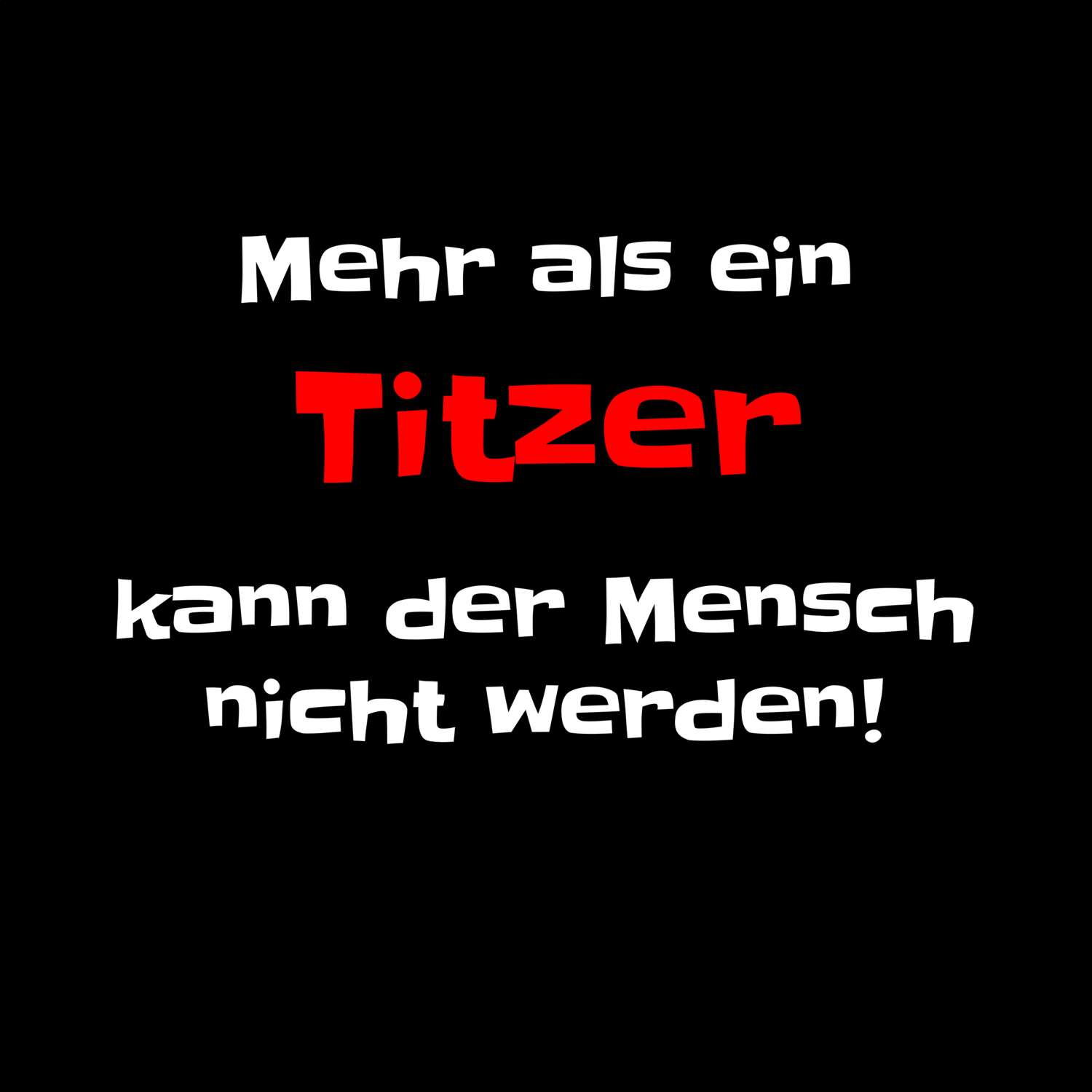 Titz T-Shirt »Mehr als ein«