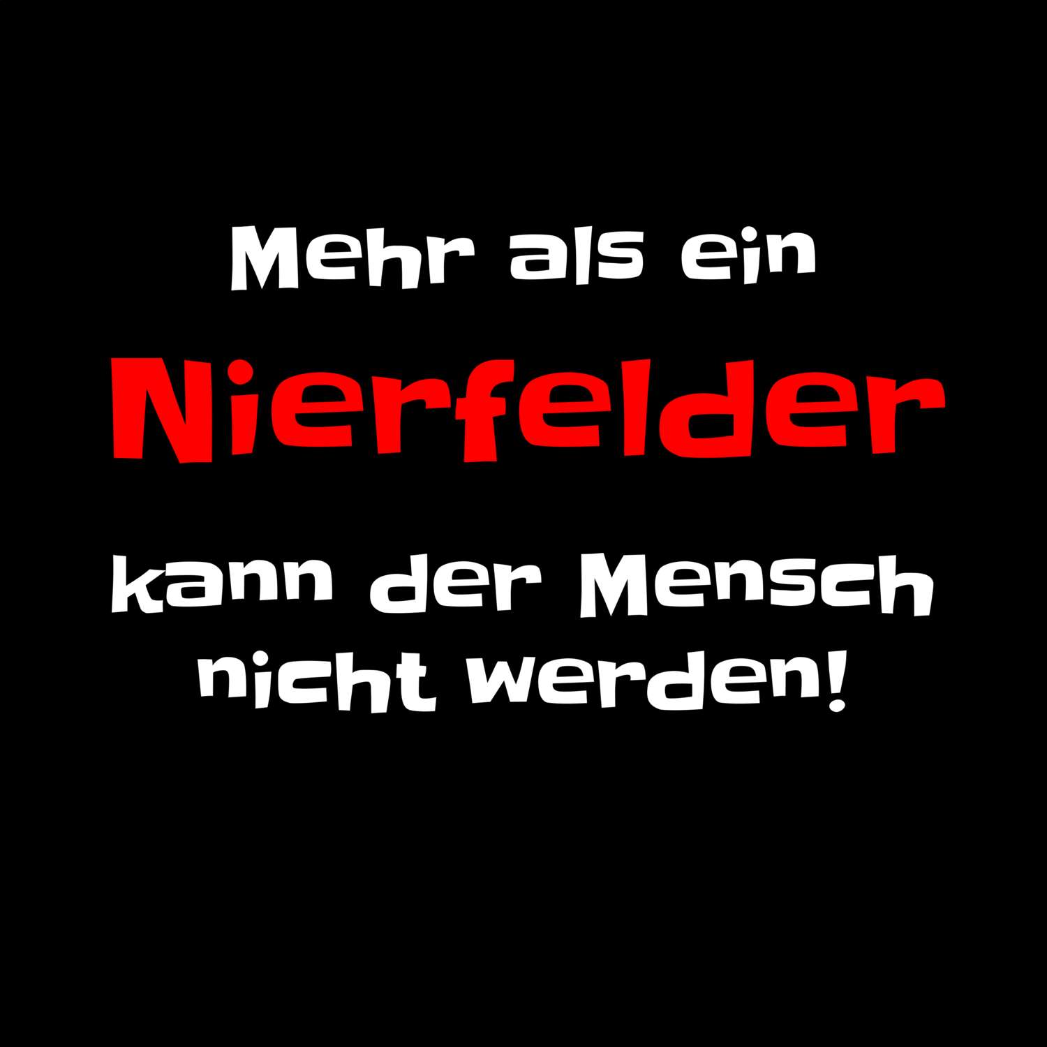 Nierfeld T-Shirt »Mehr als ein«