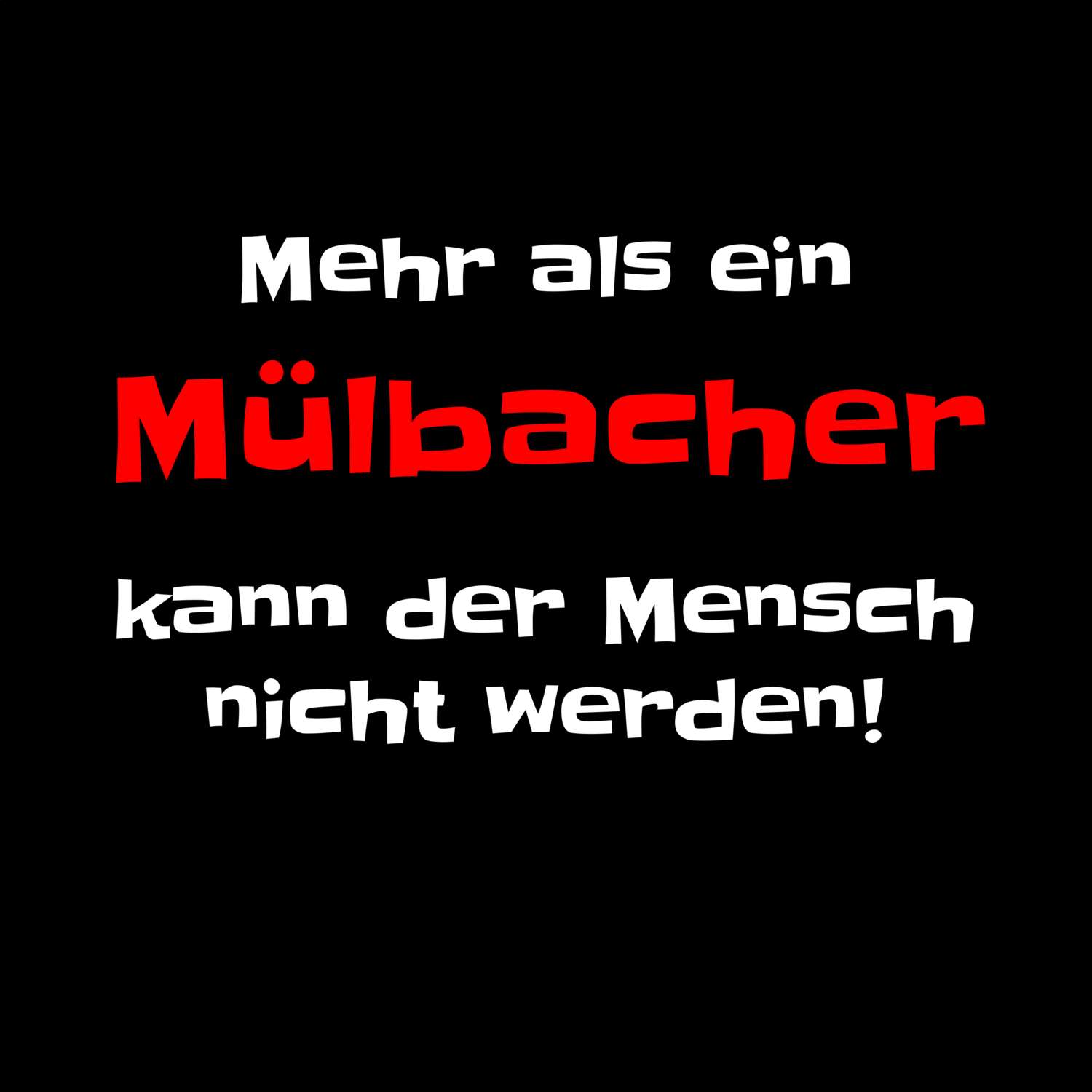 Mülbach T-Shirt »Mehr als ein«