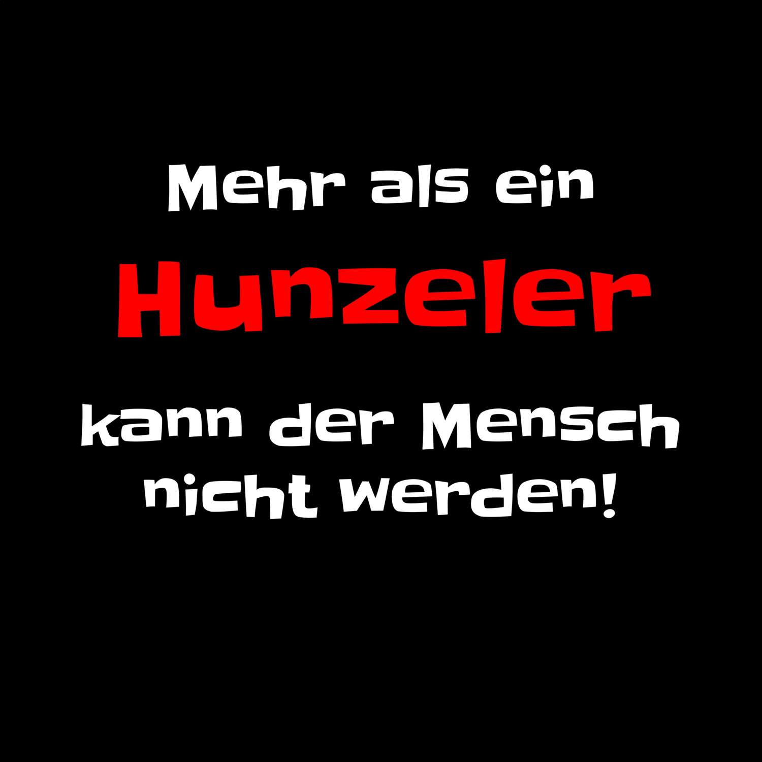 Hunzel T-Shirt »Mehr als ein«