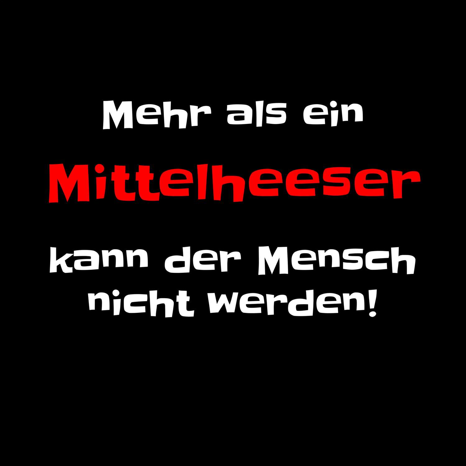 Mittelhees T-Shirt »Mehr als ein«