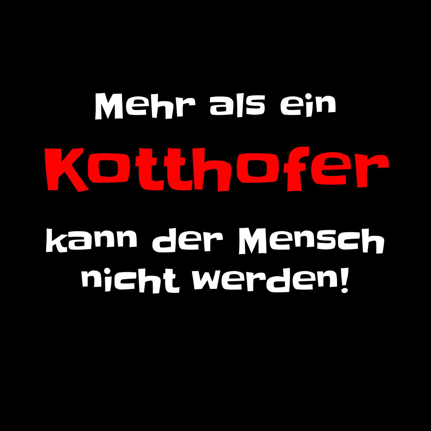 Kotthof T-Shirt »Mehr als ein«