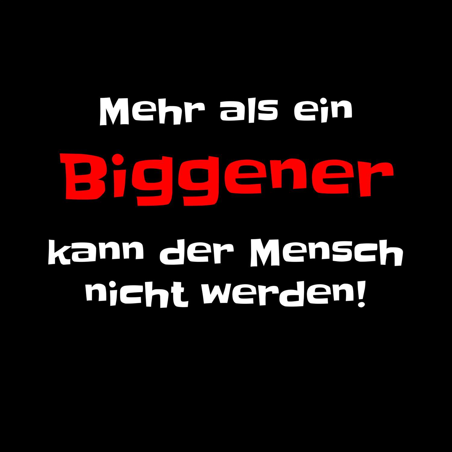 Bigge T-Shirt »Mehr als ein«