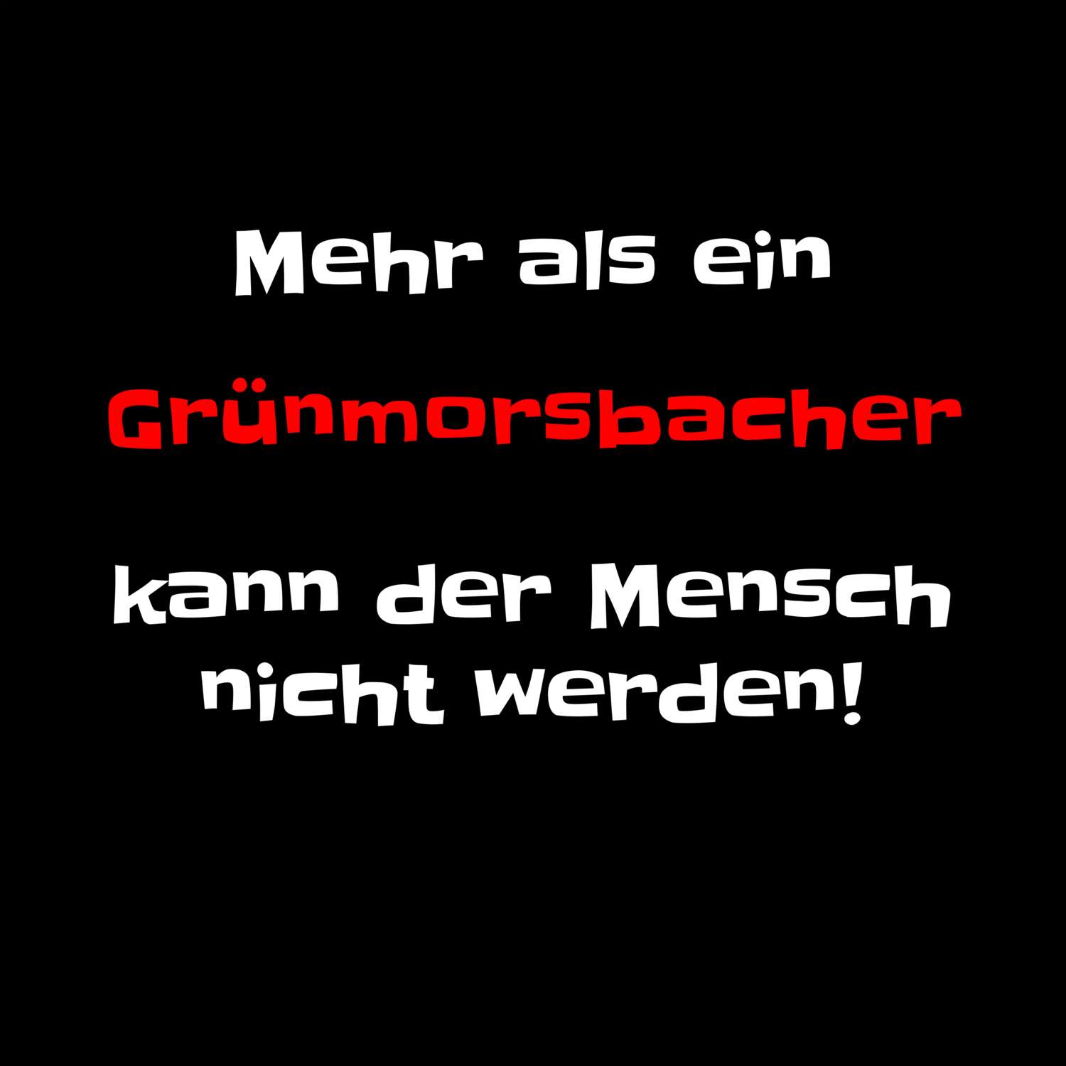 Grünmorsbach T-Shirt »Mehr als ein«