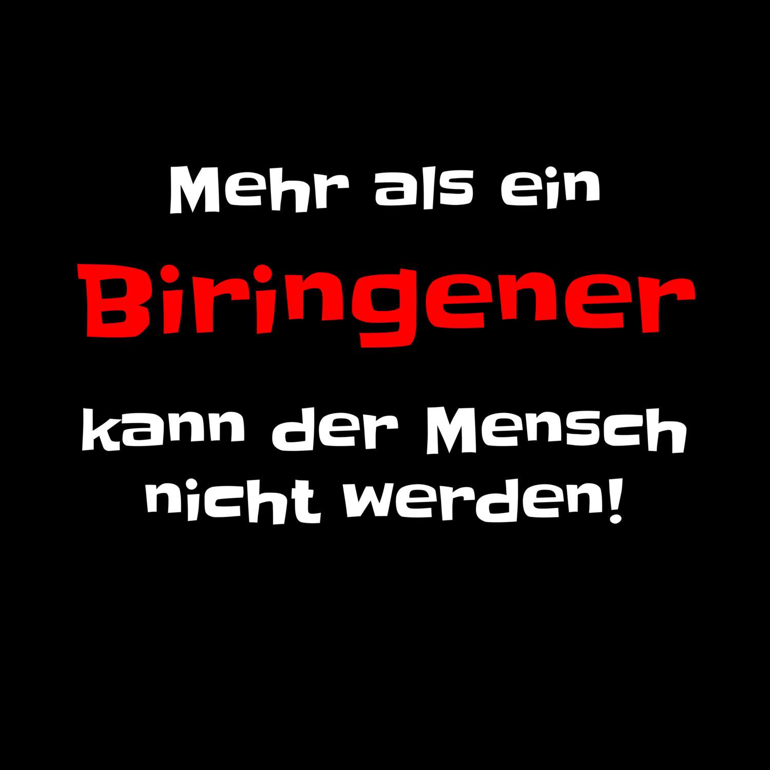 Biringen T-Shirt »Mehr als ein«