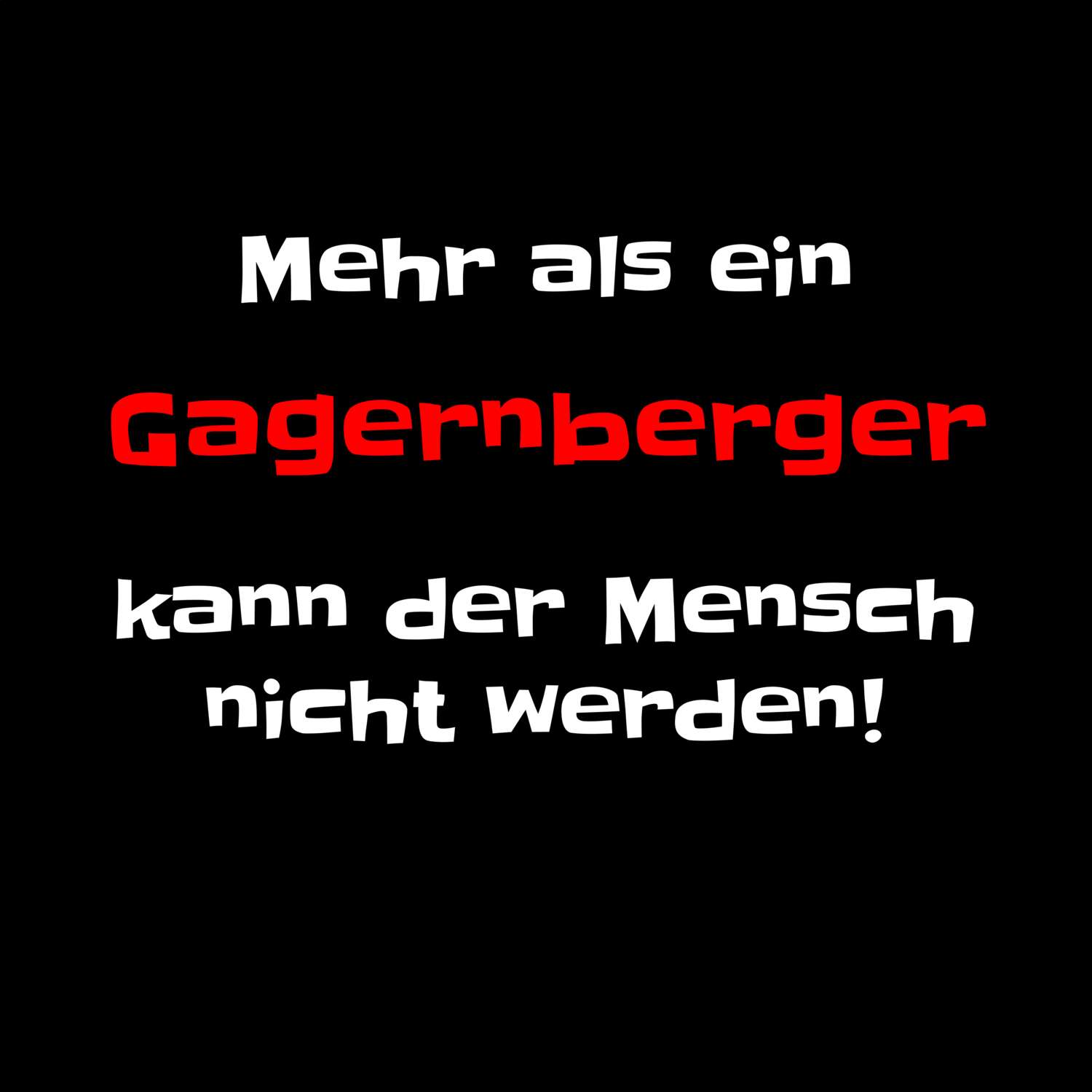 Gagernberg T-Shirt »Mehr als ein«