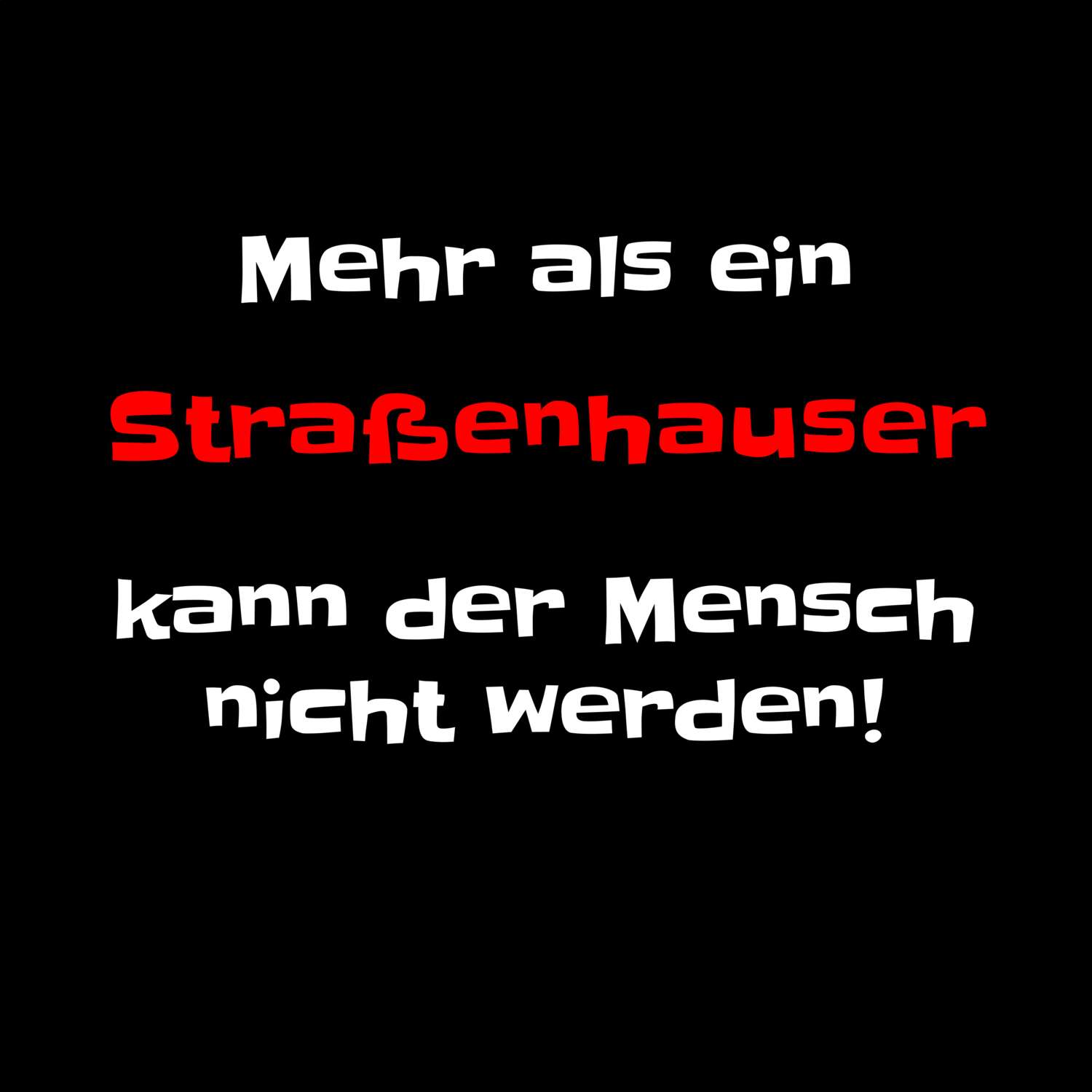 Straßenhaus T-Shirt »Mehr als ein«